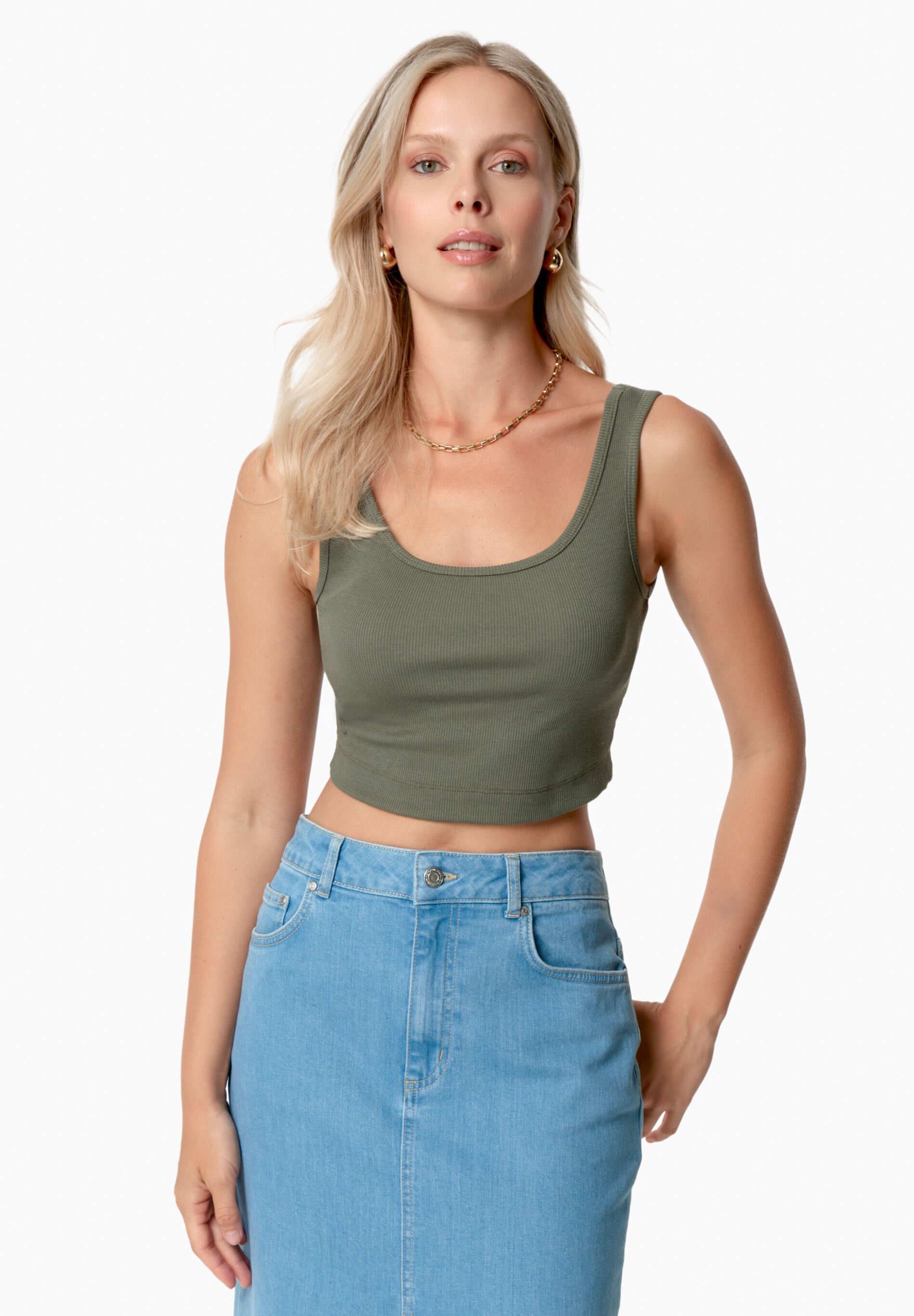 IRISS | Ripp-Crop-Top aus TENCEL™ Modal und Bio-Baumwolle