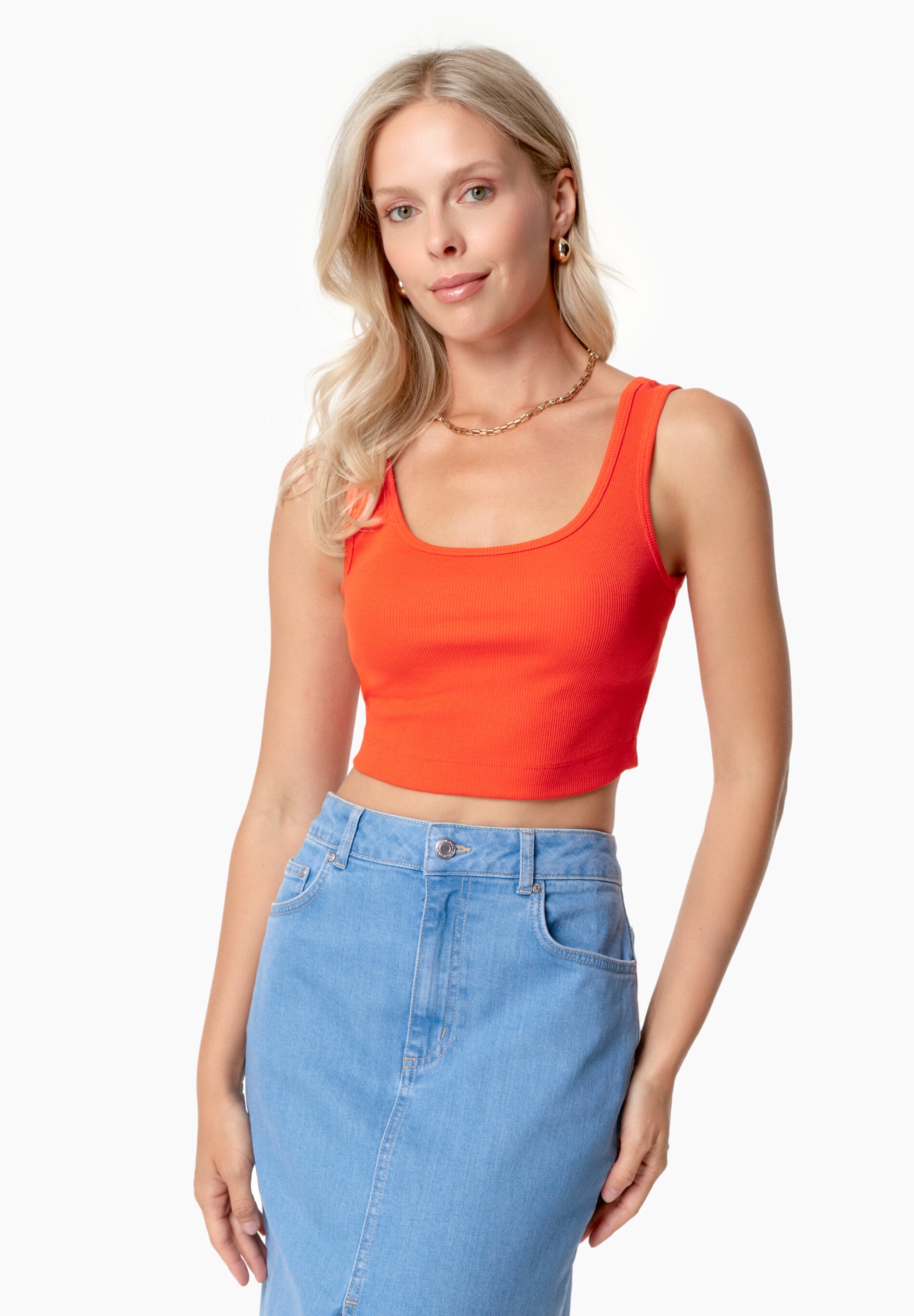 IRISS | Ripp-Crop-Top aus TENCEL™ Modal und Bio-Baumwolle