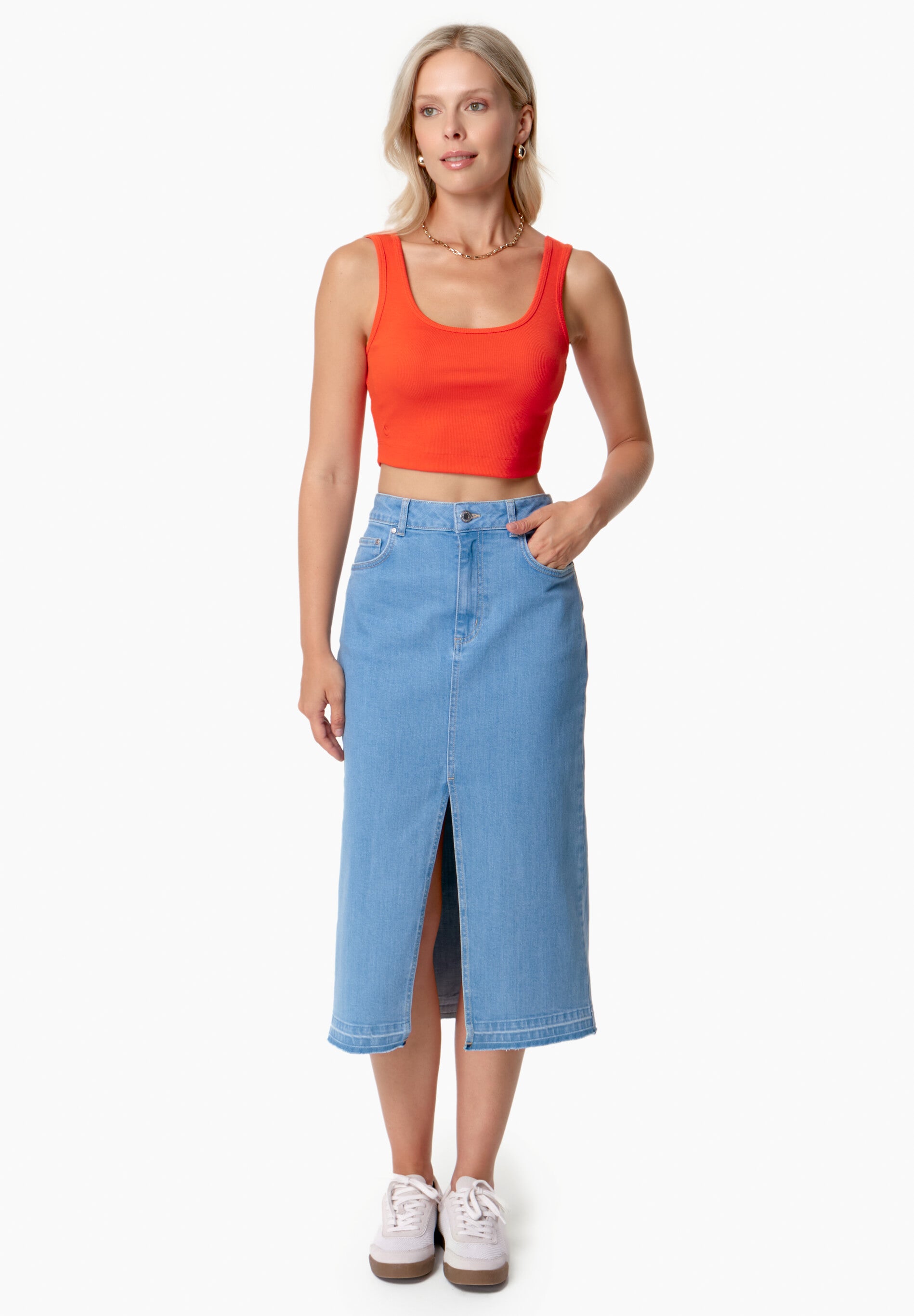IRISS | Ripp-Crop-Top aus TENCEL™ Modal und Bio-Baumwolle