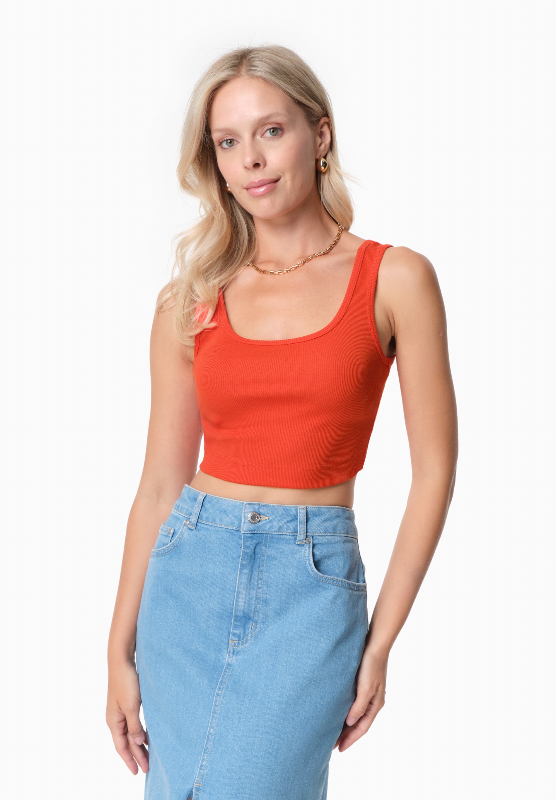 IRISS | Ripp-Crop-Top aus TENCEL™ Modal und Bio-Baumwolle