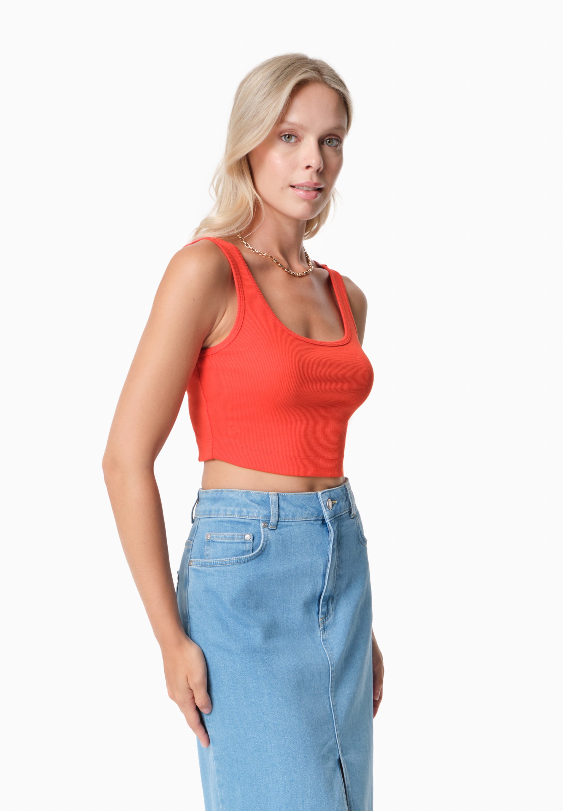 IRISS | Ripp-Crop-Top aus TENCEL™ Modal und Bio-Baumwolle