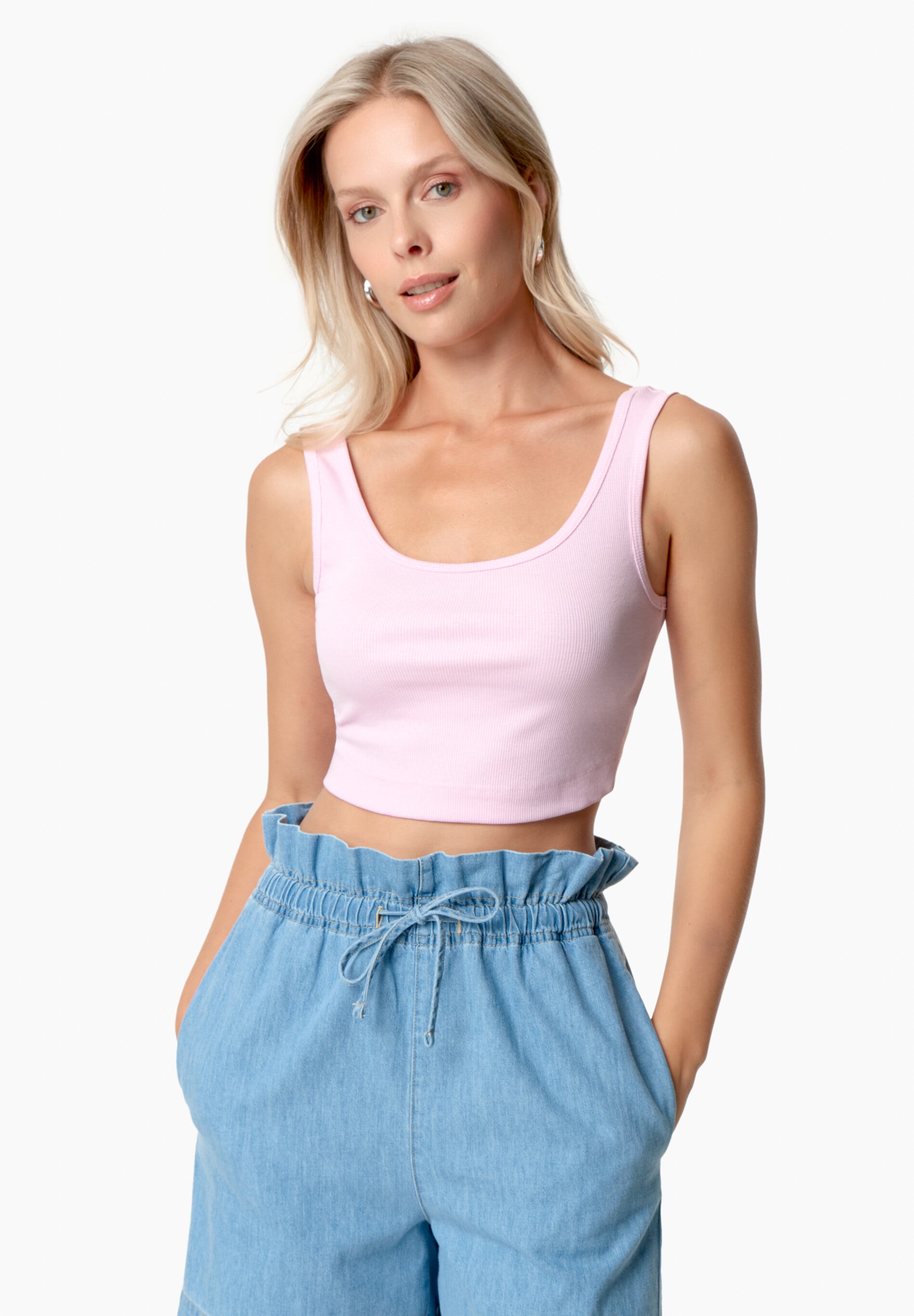 IRISS | Ripp-Crop-Top aus TENCEL™ Modal und Bio-Baumwolle