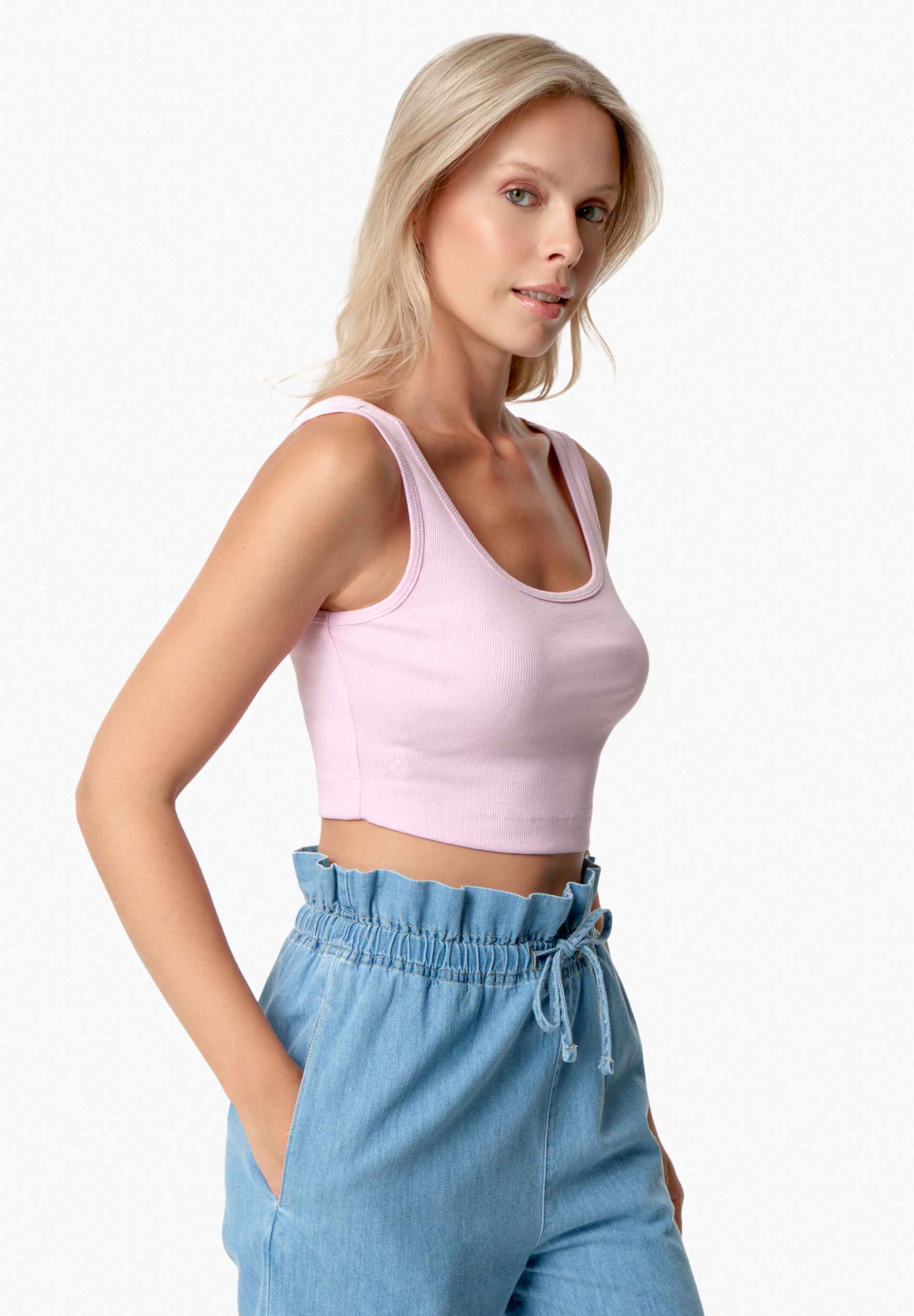 IRISS | Ripp-Crop-Top aus TENCEL™ Modal und Bio-Baumwolle