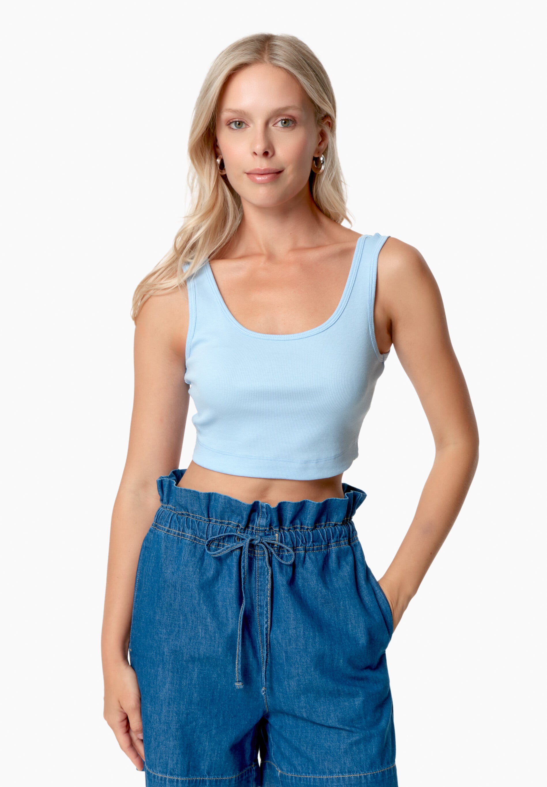 IRISS | Ripp-Crop-Top aus TENCEL™ Modal und Bio-Baumwolle