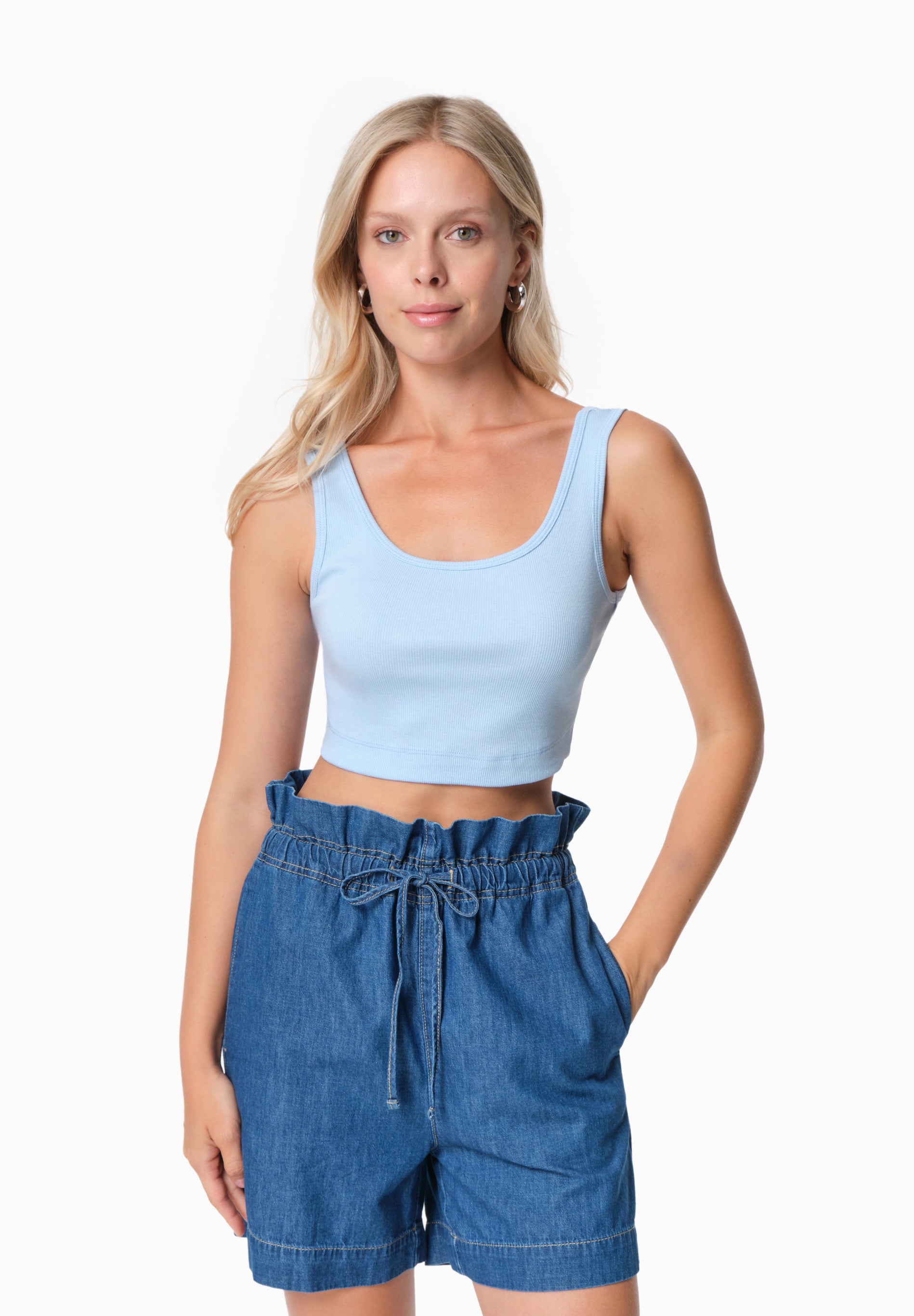 IRISS | Ripp-Crop-Top aus TENCEL™ Modal und Bio-Baumwolle