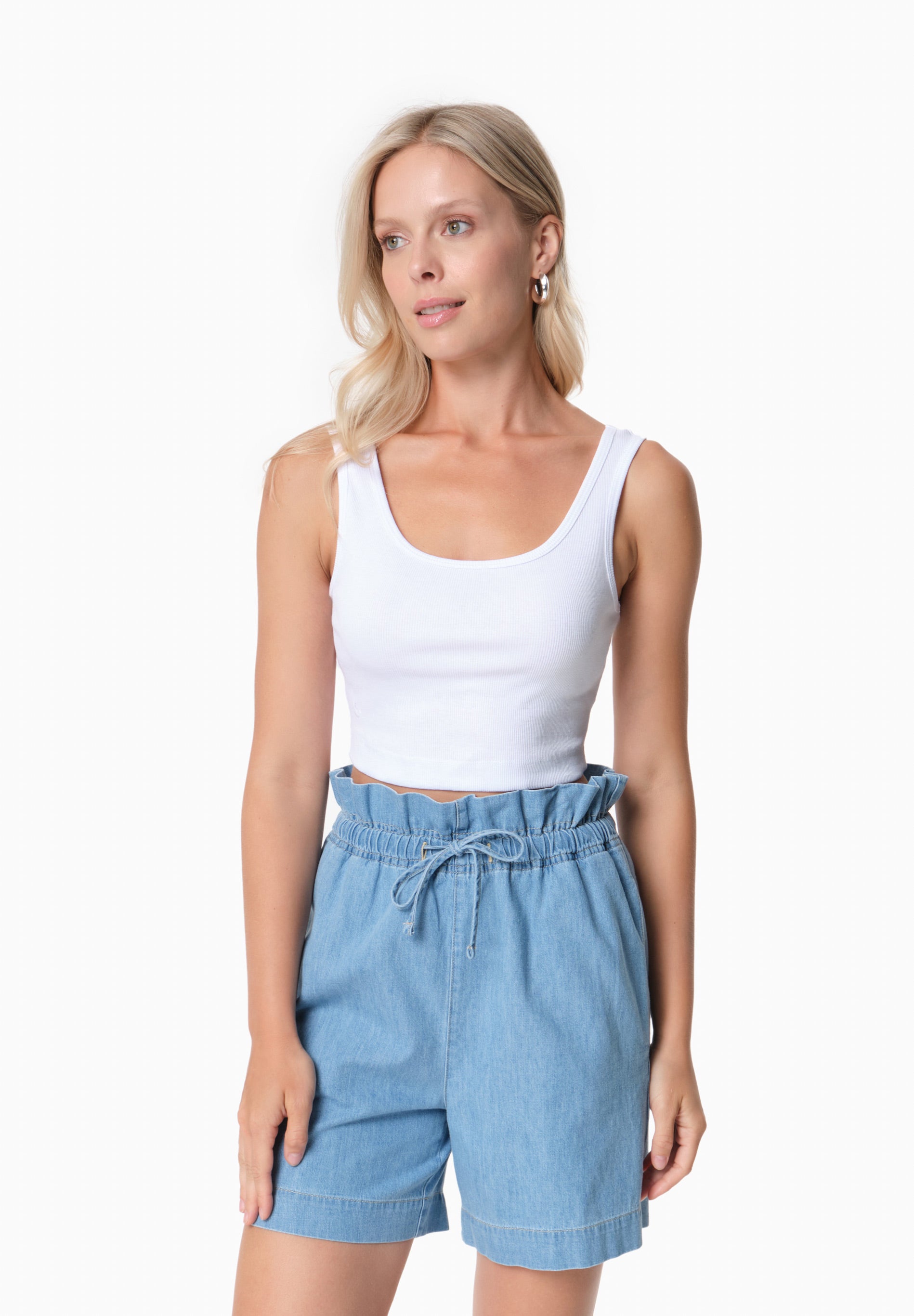 IRISS | Ripp-Crop-Top aus TENCEL™ Modal und Bio-Baumwolle