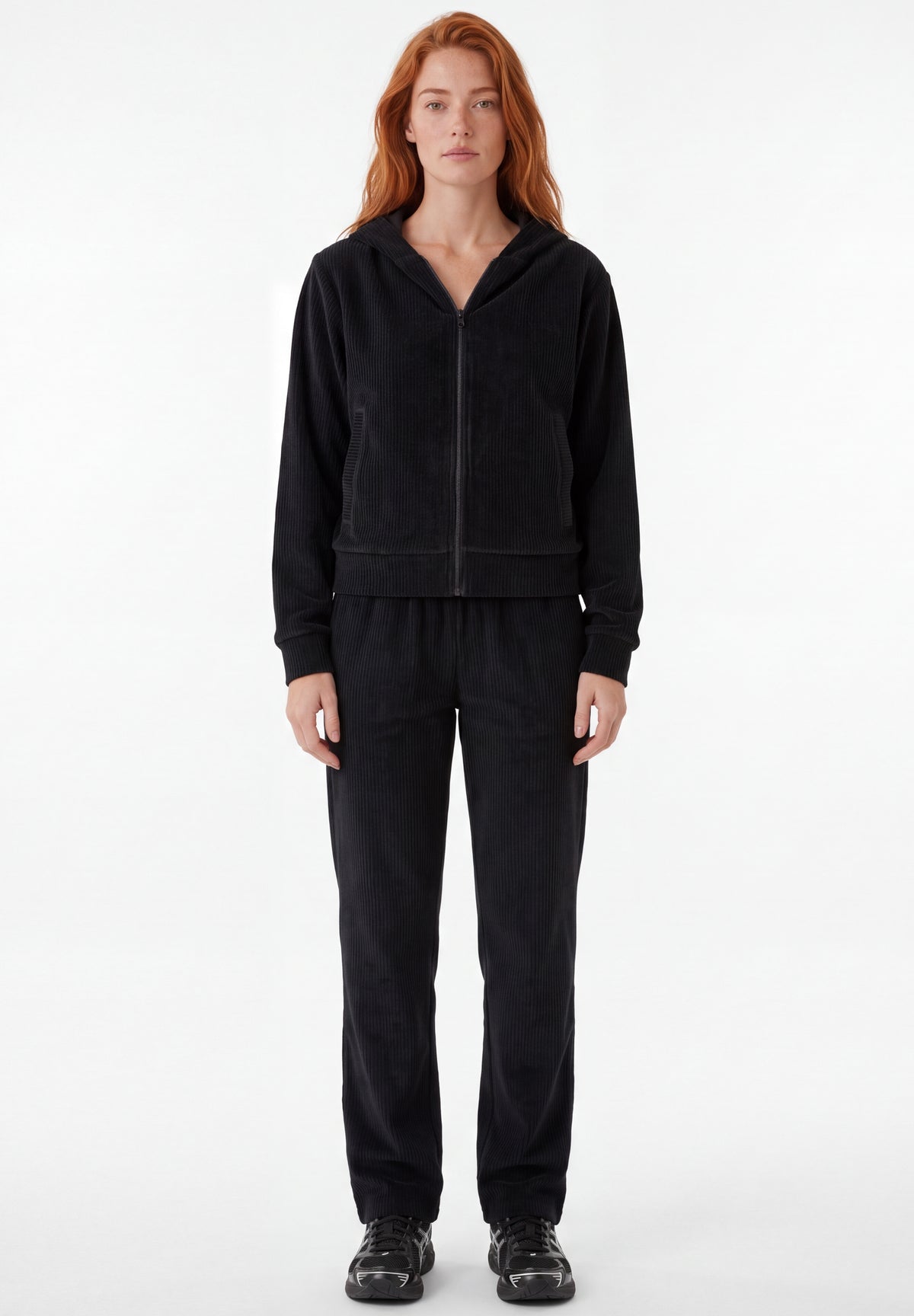 JAYYA | Cord-Sweatjacke aus Bio-Baumwolle