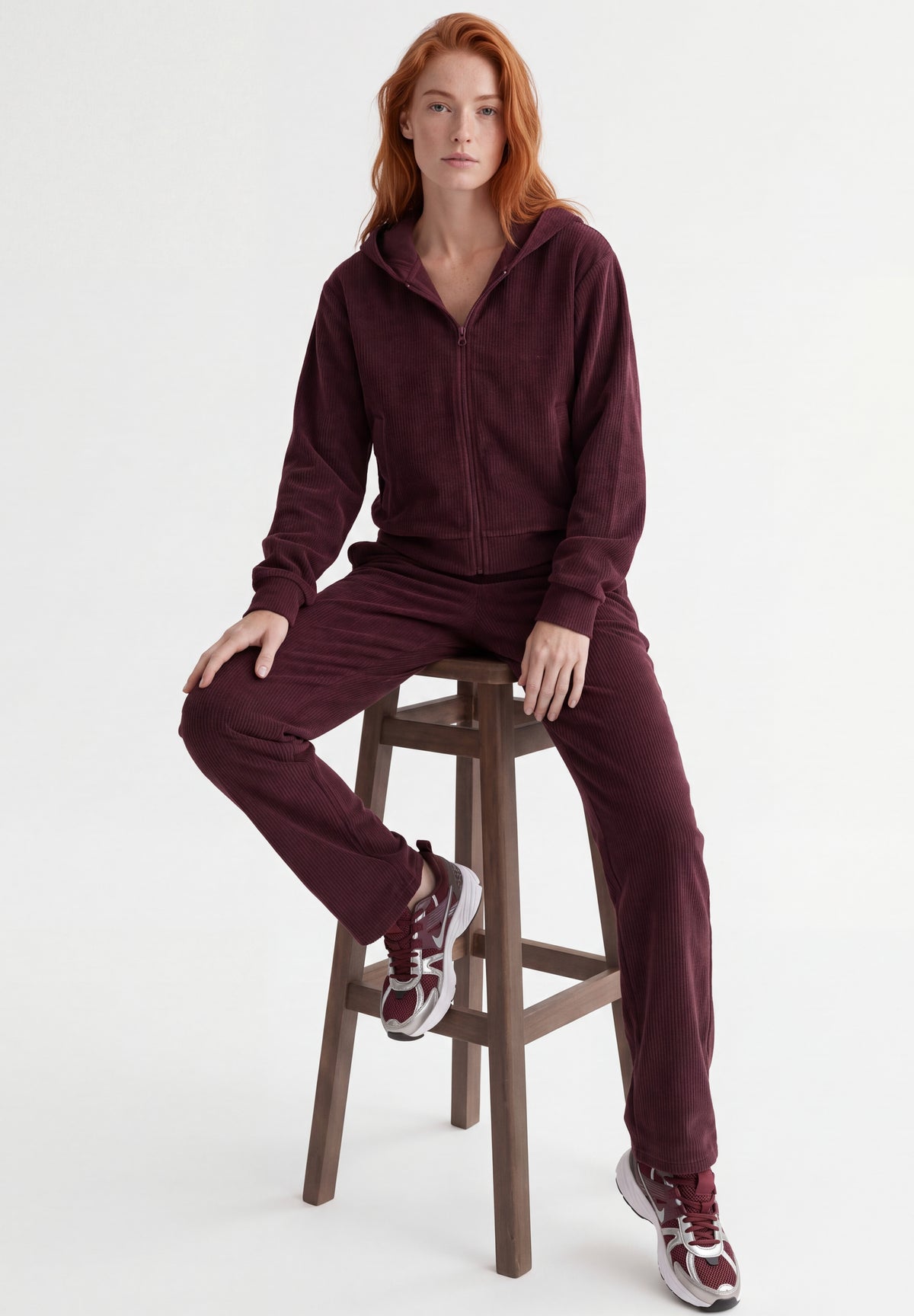 JAYYA | Cord-Sweatjacke aus Bio-Baumwolle