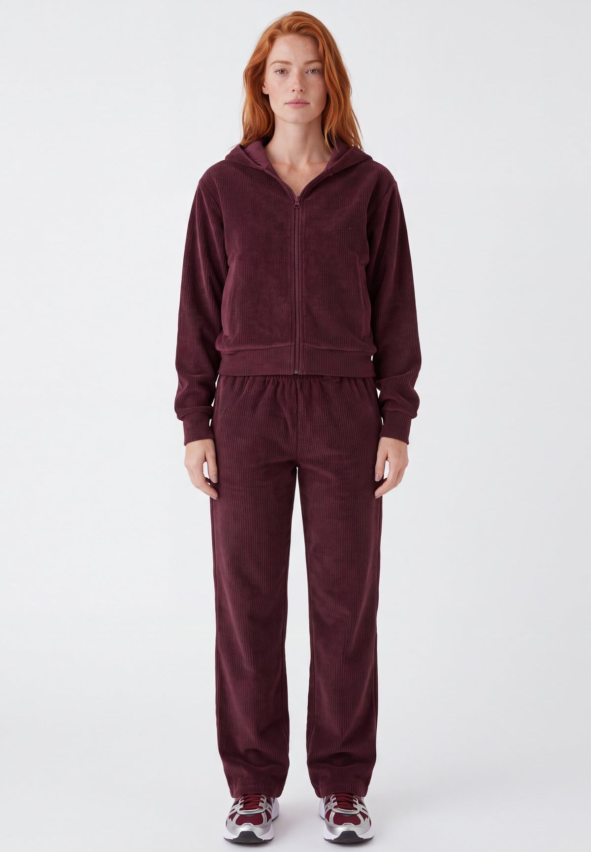 JAYYA | Cord-Sweatjacke aus Bio-Baumwolle