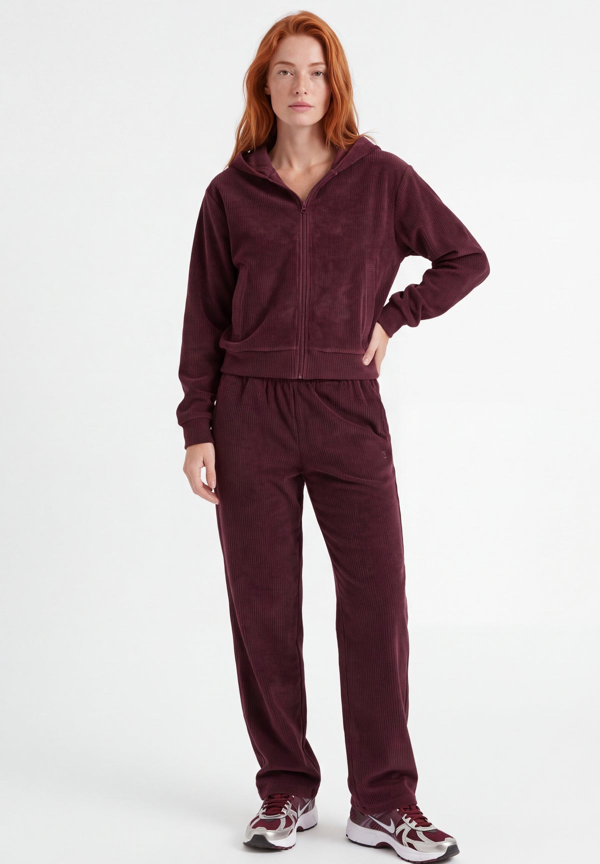 JAYYA | Cord-Sweatjacke aus Bio-Baumwolle