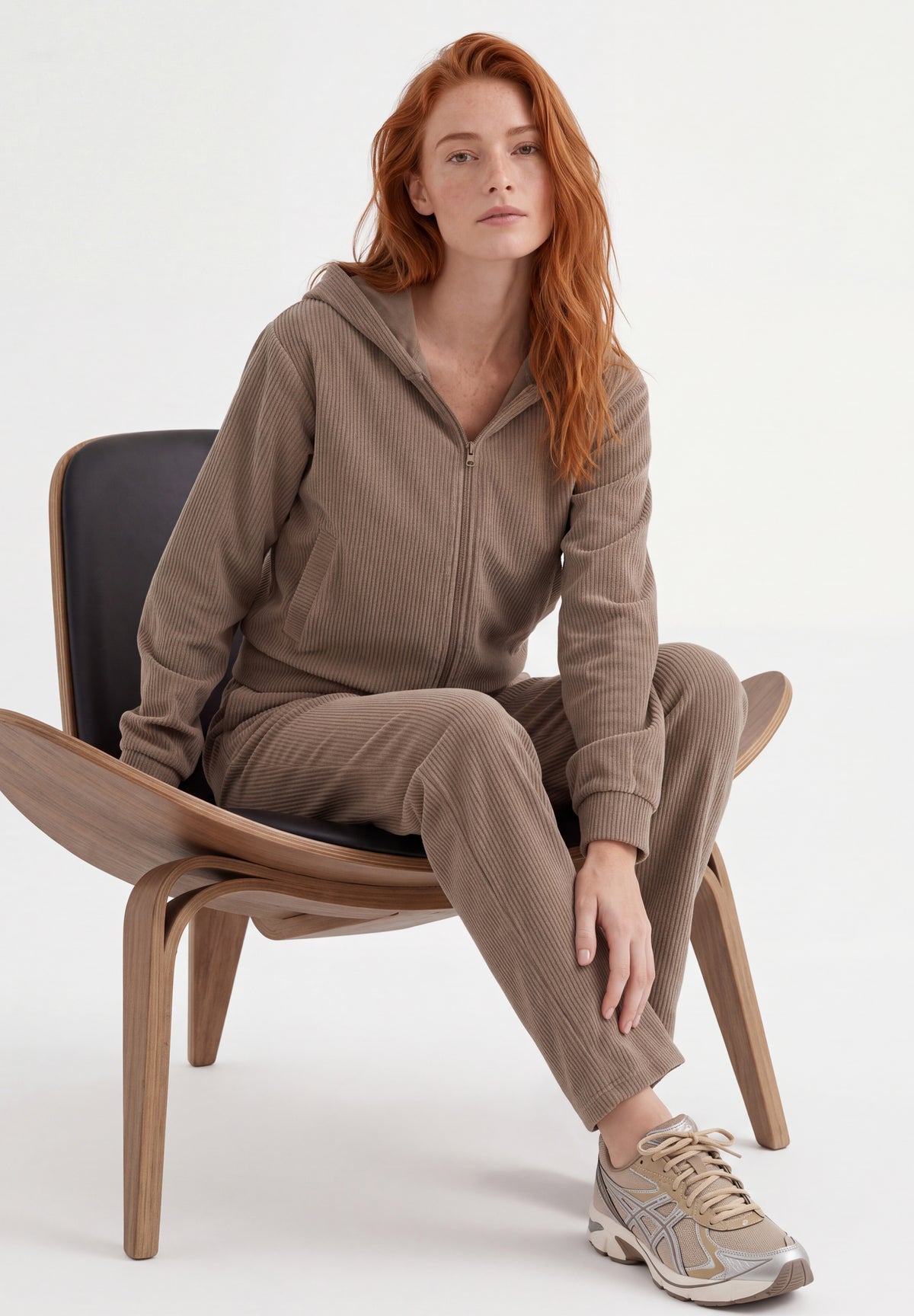 JAYYA | Cord-Sweatjacke aus Bio-Baumwolle