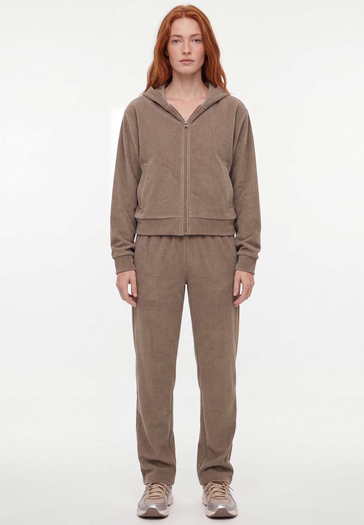 JAYYA | Cord-Sweatjacke aus Bio-Baumwolle