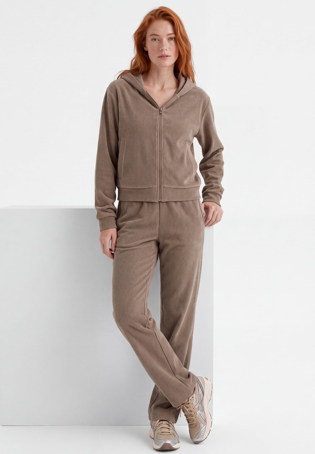 JAYYA | Cord-Sweatjacke aus Bio-Baumwolle