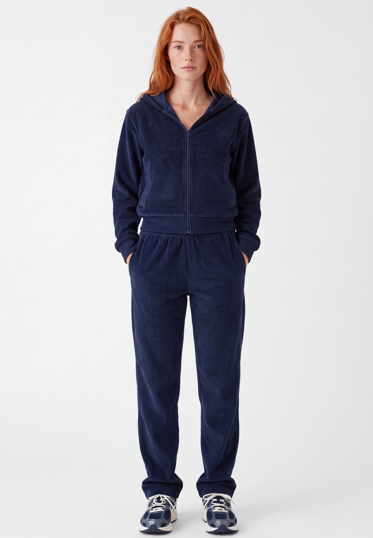 JAYYA | Cord-Sweatjacke aus Bio-Baumwolle