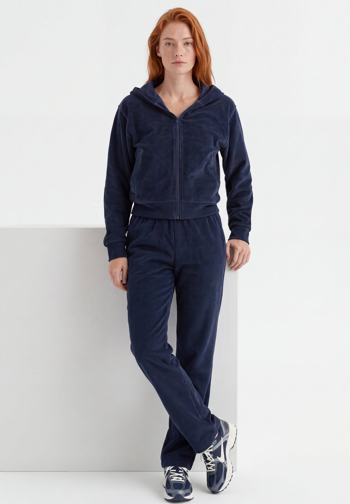 JAYYA | Cord-Sweatjacke aus Bio-Baumwolle
