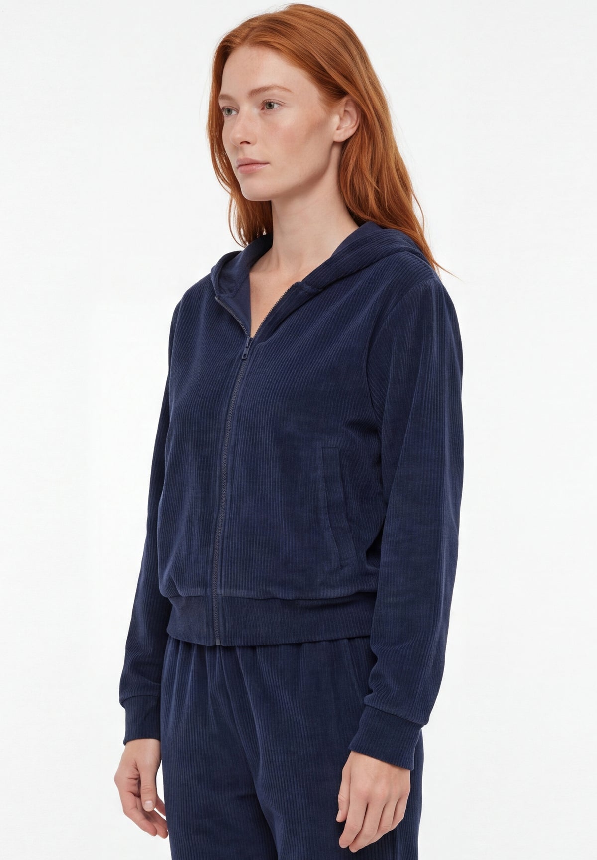 JAYYA | Cord-Sweatjacke aus Bio-Baumwolle