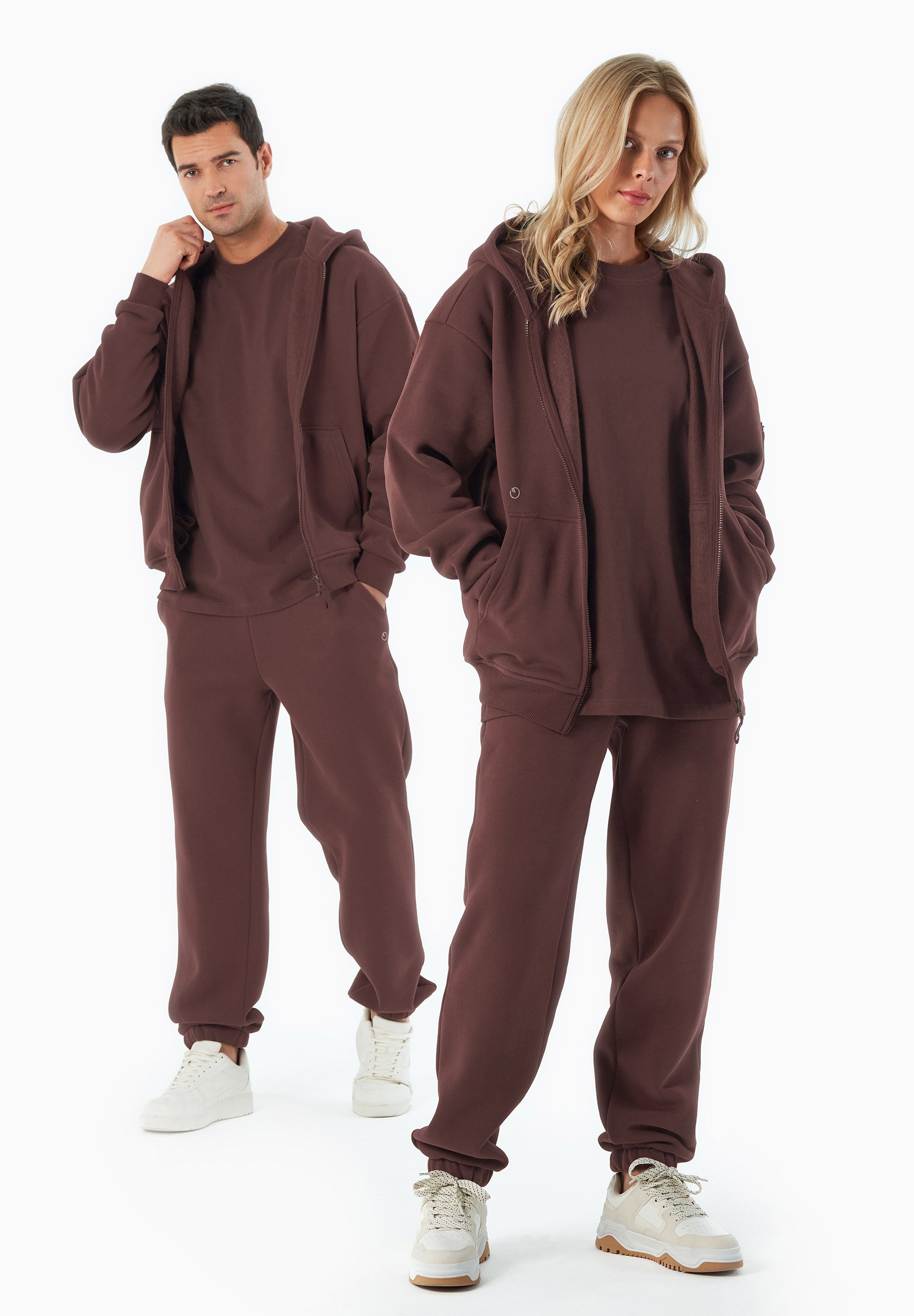 JENNA | Essentials Travel Unisex Full Zip-Hoodie aus Bio-Baumwolle und recyceltem Polyester