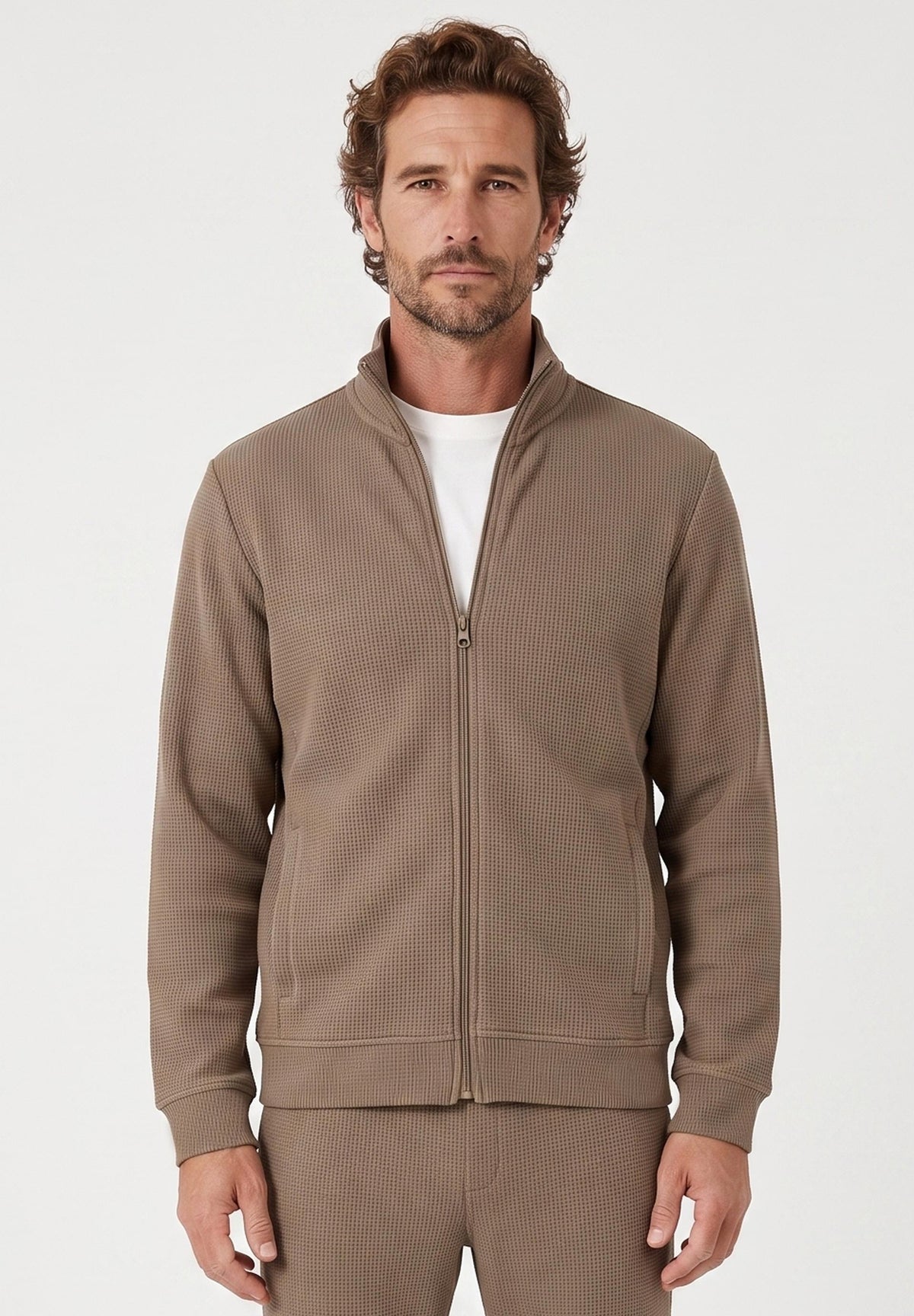 JORRIN | Waffel-Jacke aus Bio-Baumwolle & recyceltem Polyester