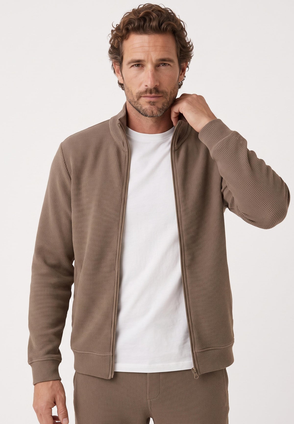 JORRIN | Waffel-Jacke aus Bio-Baumwolle & recyceltem Polyester