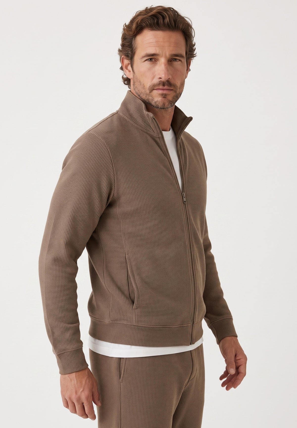 JORRIN | Waffel-Jacke aus Bio-Baumwolle & recyceltem Polyester