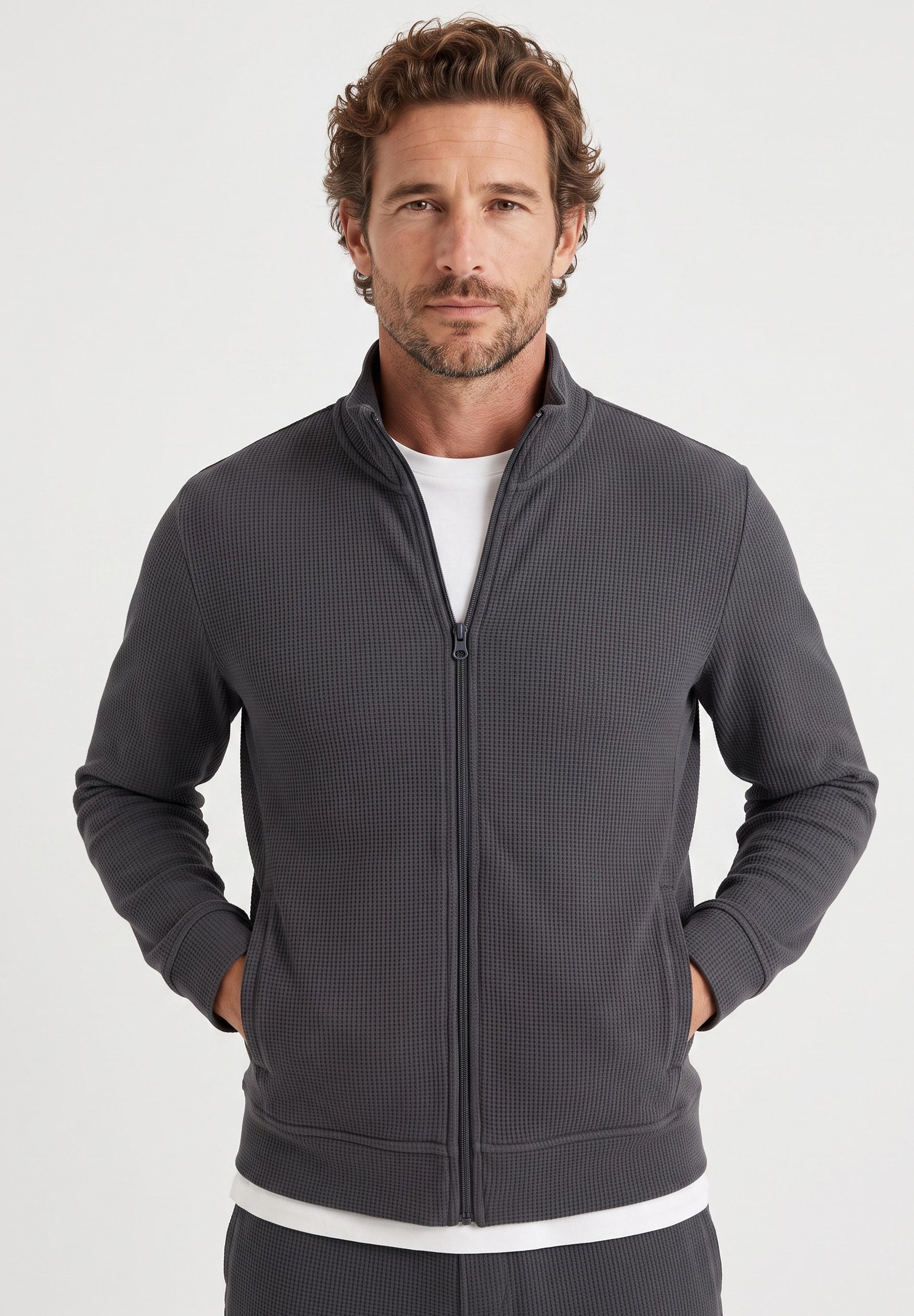 JORRIN | Waffel-Jacke aus Bio-Baumwolle & recyceltem Polyester