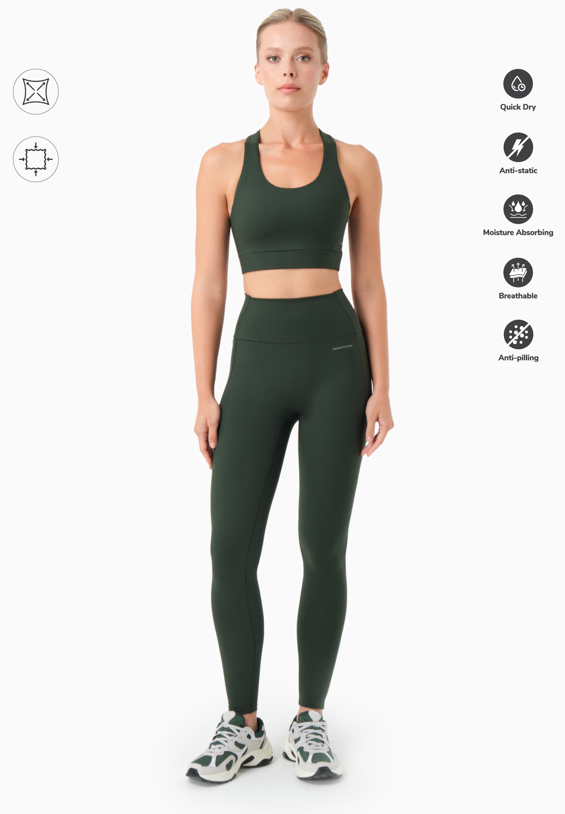 LINNDA | High Waist Leggings aus recyceltem Polyamid