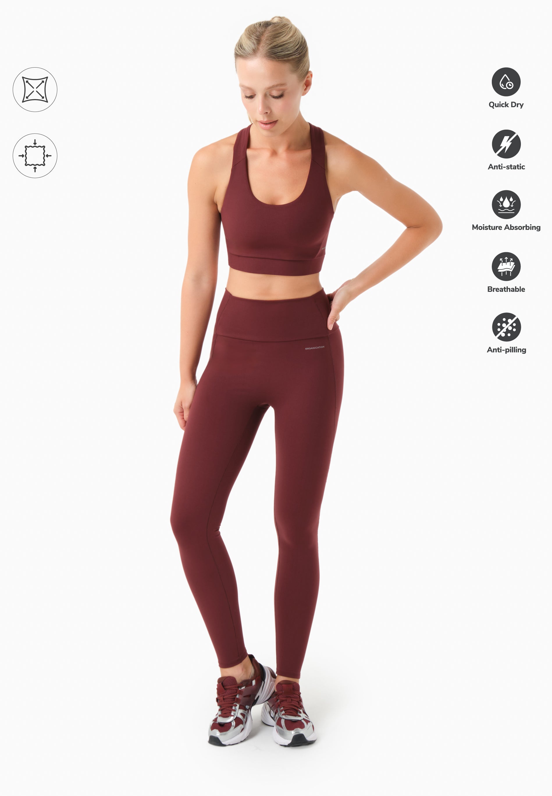 LINNDA | High Waist Leggings aus recyceltem Polyamid