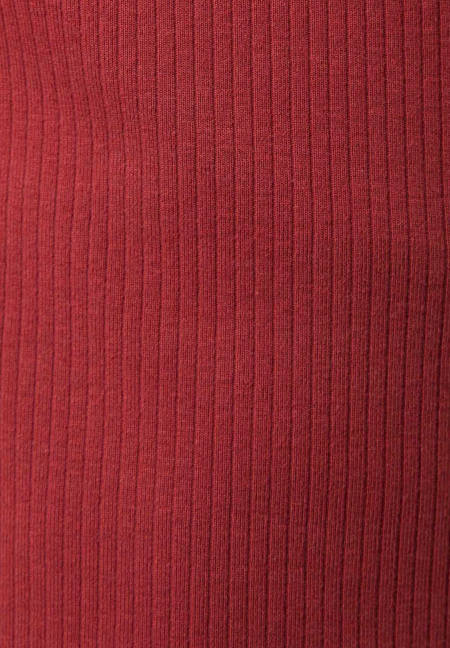 Geripptes Langarmshirt aus Bio-Baumwolle