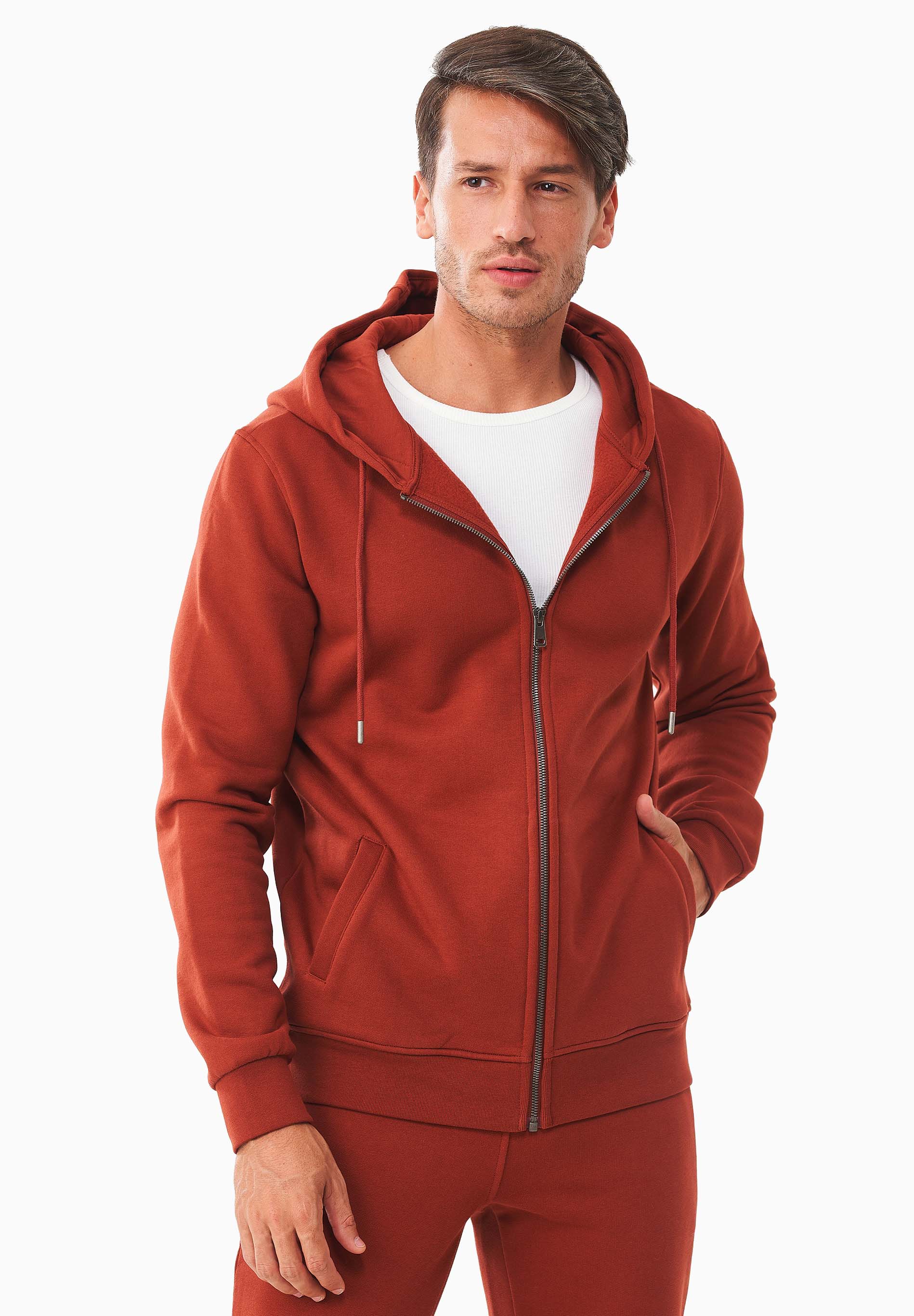Sweatjacke aus Bio-Baumwolle