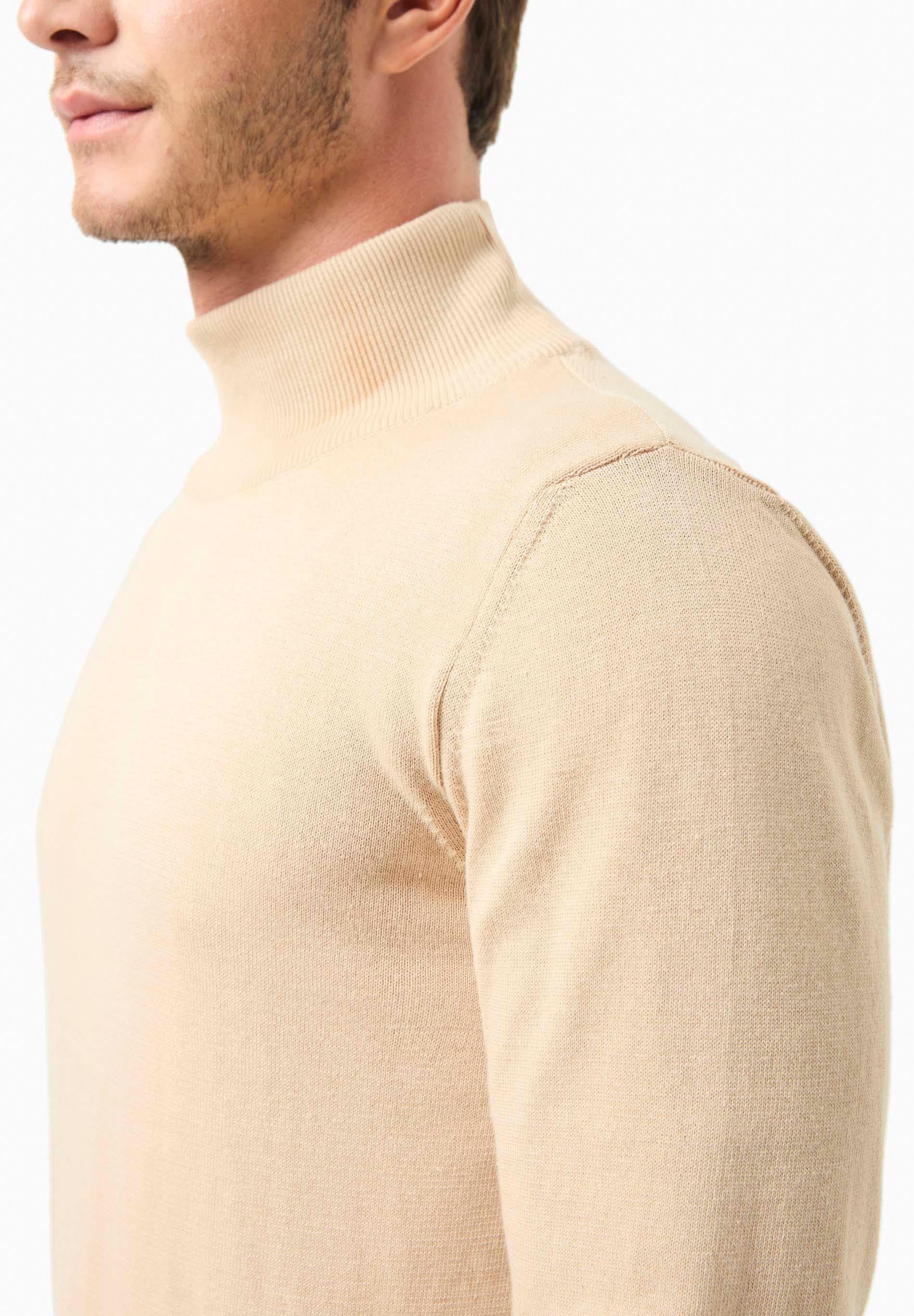 Rollkragenpullover aus Bio-Baumwolle