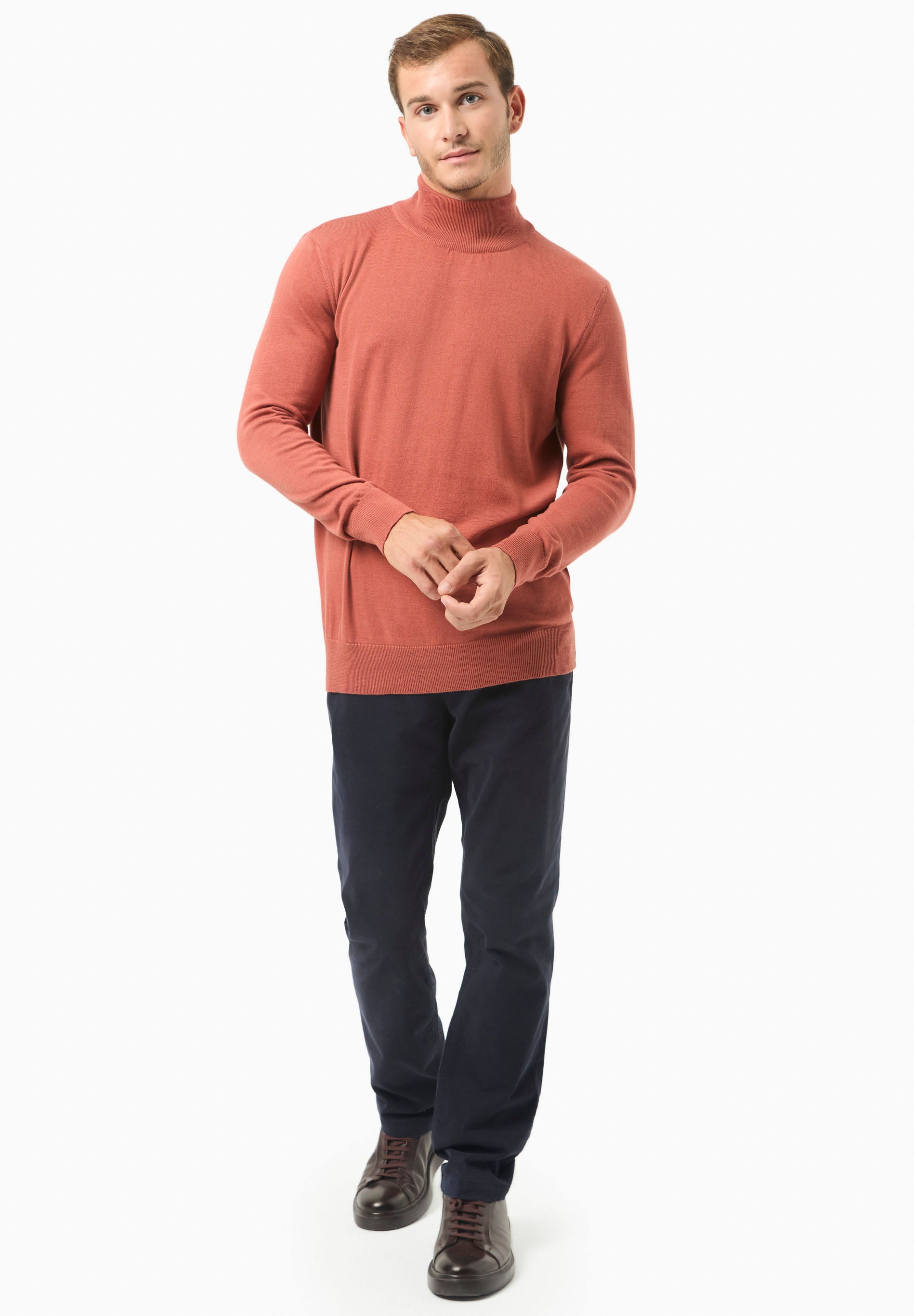 Rollkragenpullover aus Bio-Baumwolle