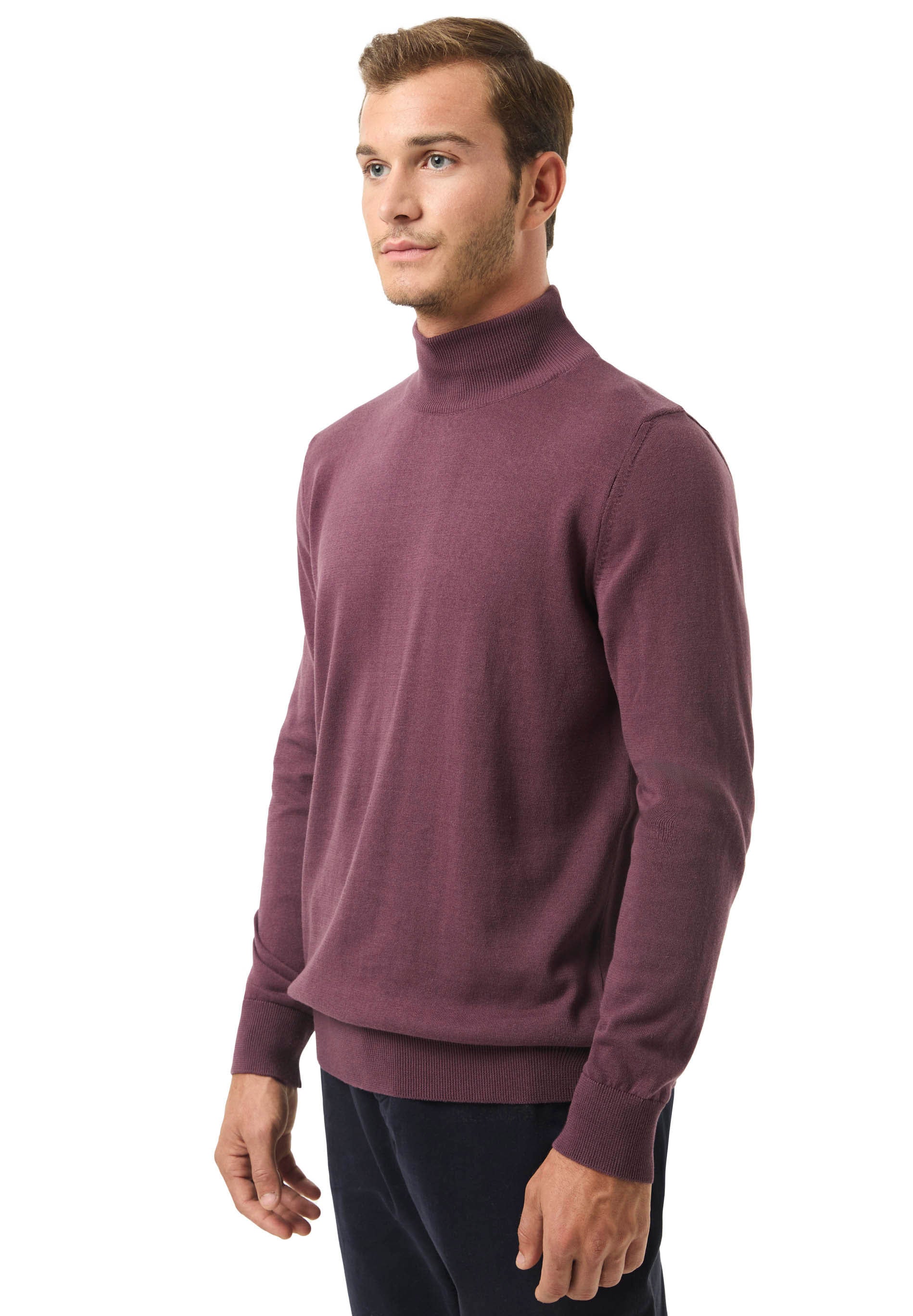 Rollkragenpullover aus Bio-Baumwolle