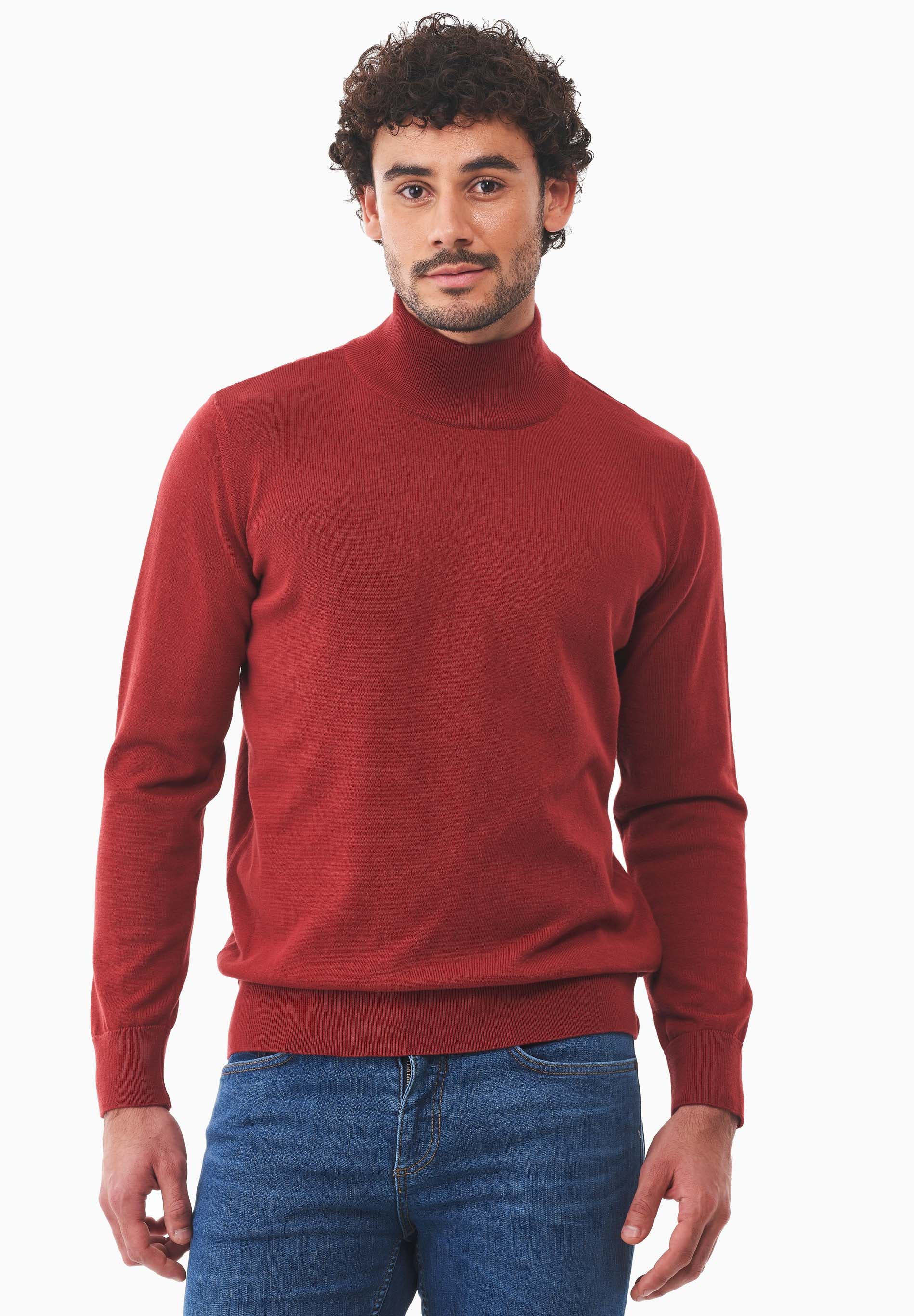 Rollkragenpullover aus Bio-Baumwolle