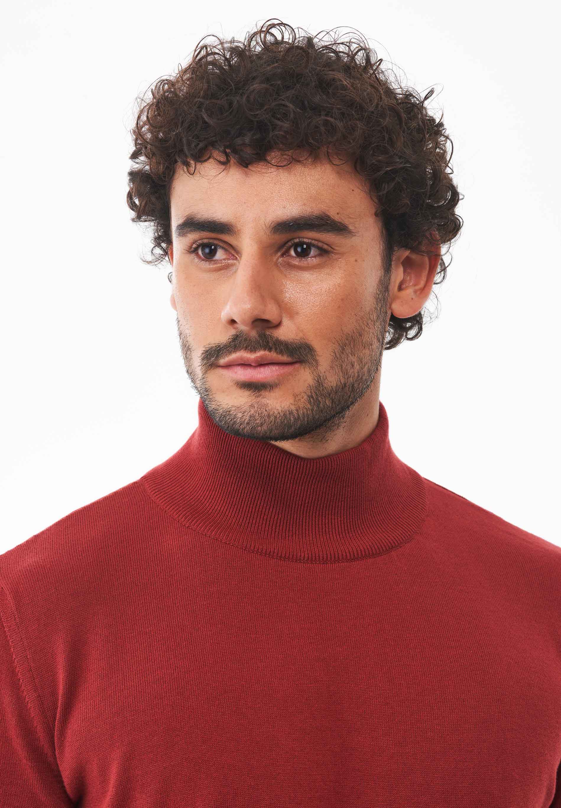 Rollkragenpullover aus Bio-Baumwolle