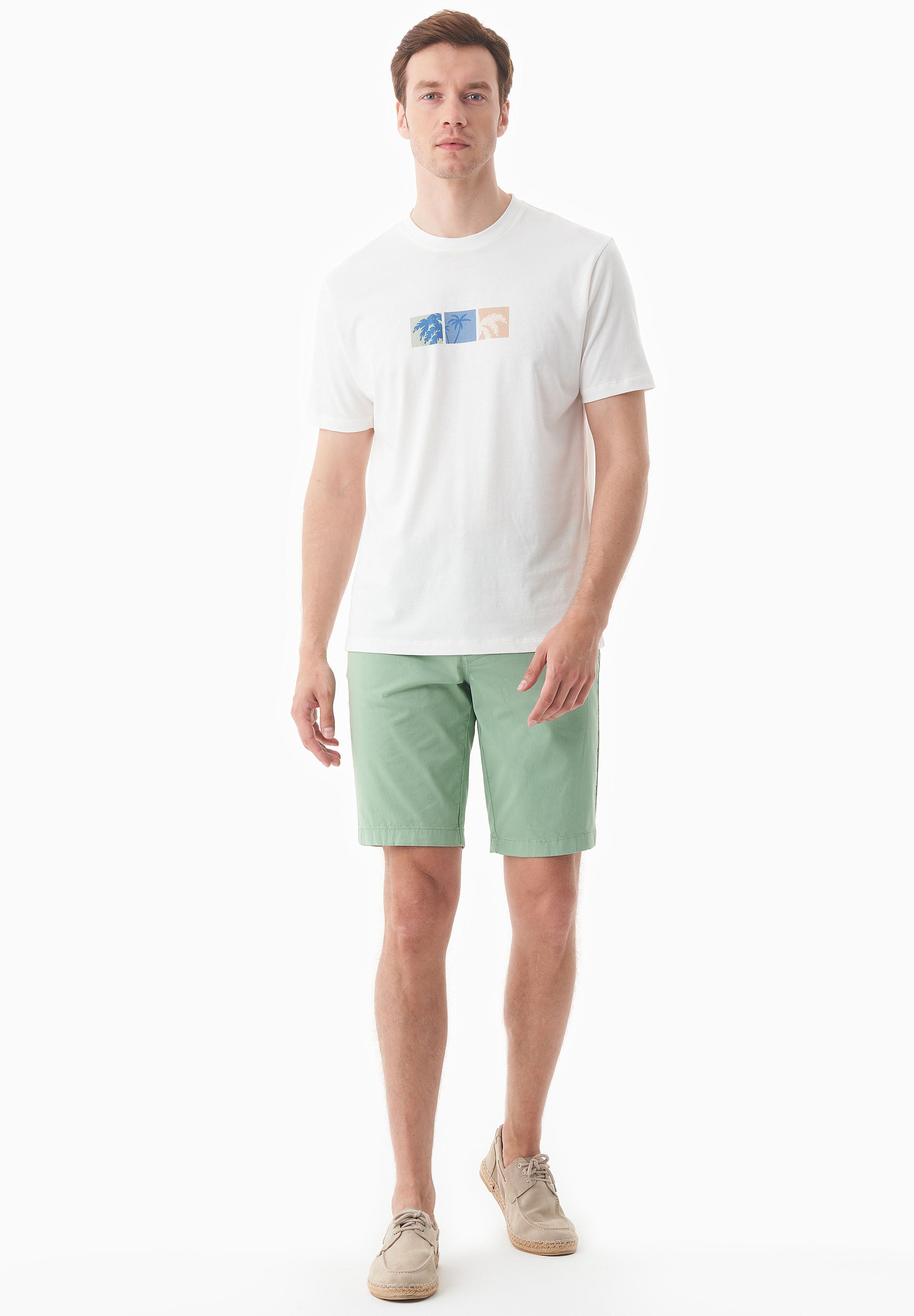 Regular-Fit Shorts aus Bio-Baumwolle