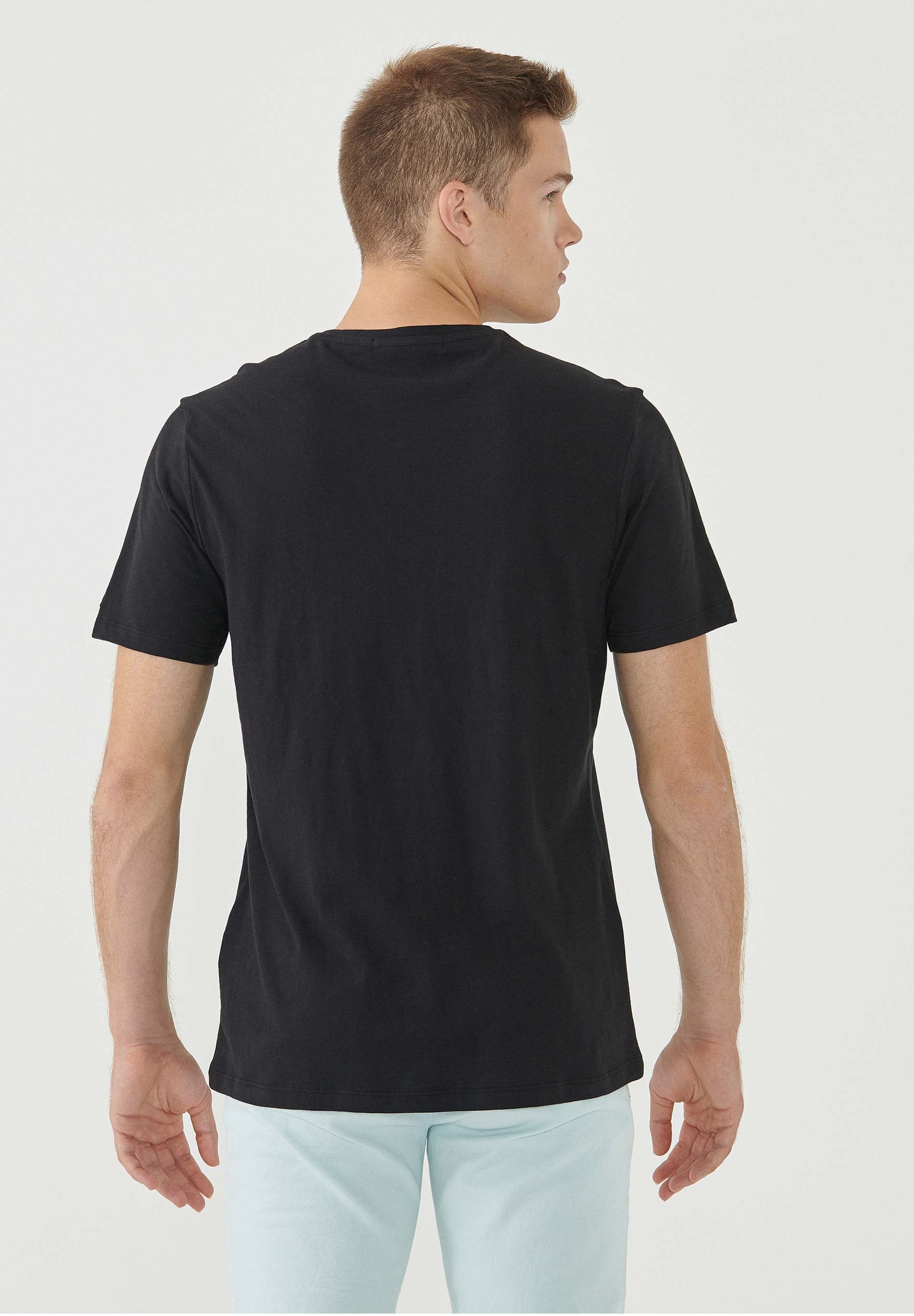 T-Shirt aus Bio-Baumwolle mit Fahrrad-Print