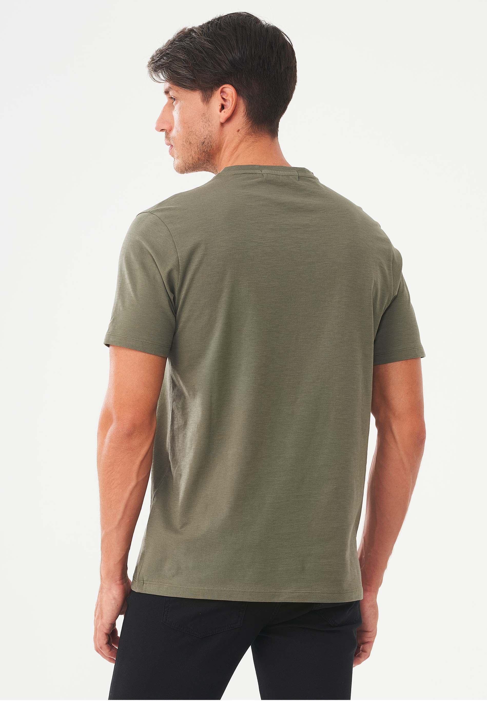 T-Shirt aus Bio-Baumwolle mit Gitarren-Print