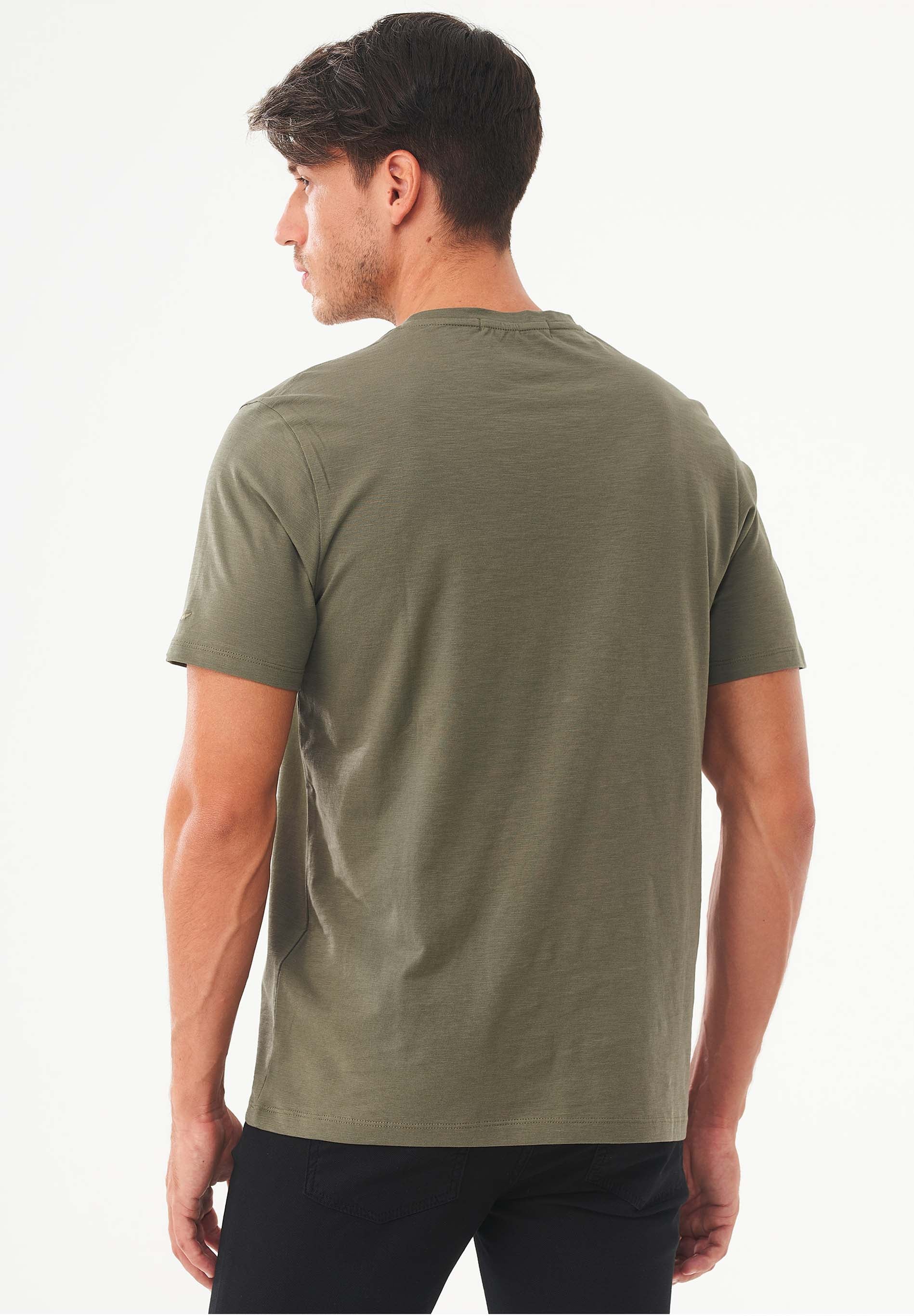 T-Shirt aus Bio-Baumwolle mit Fahrrad-Print