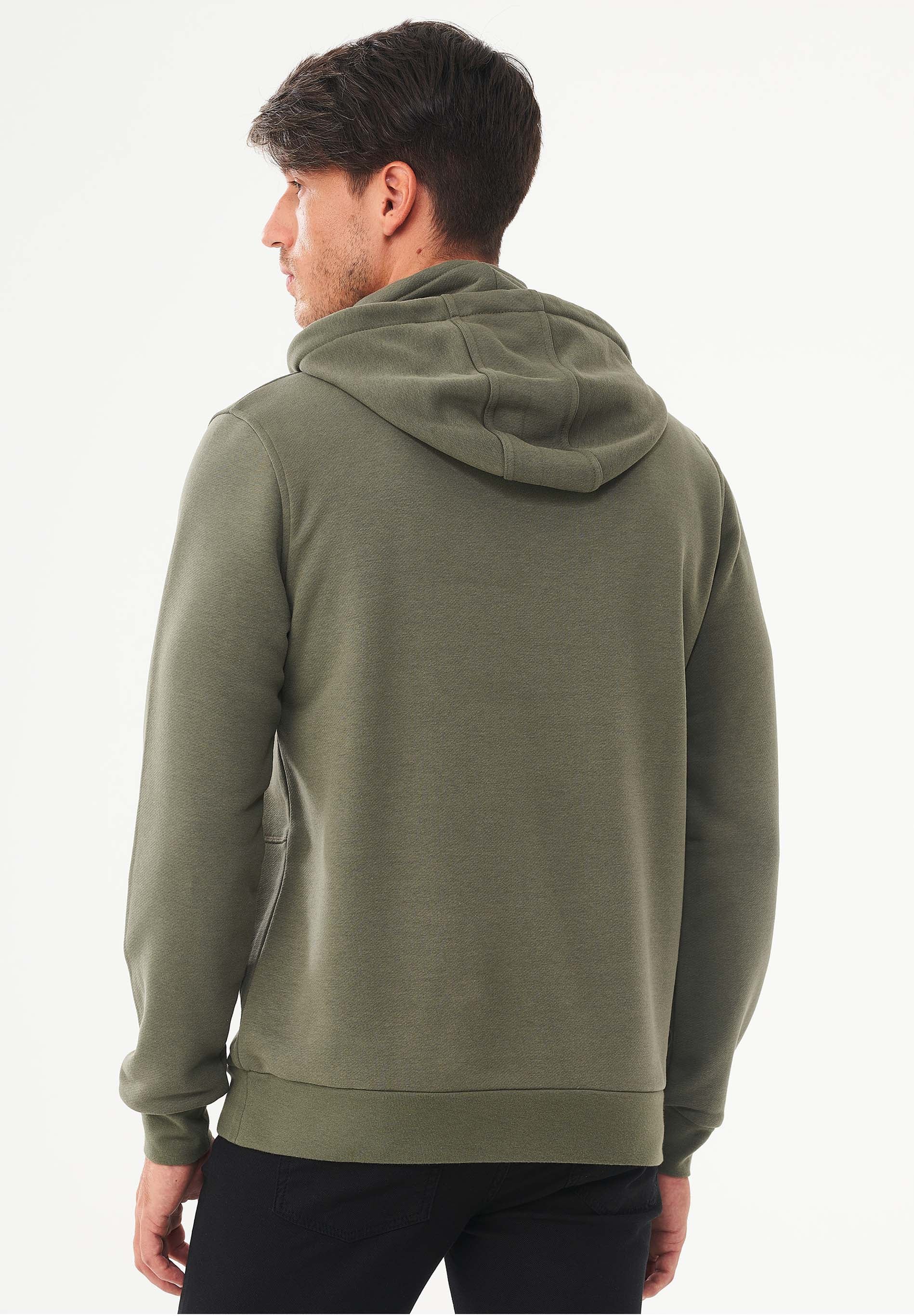 Hoodie aus Bio-Baumwolle & Modal mit recyceltem Polyester