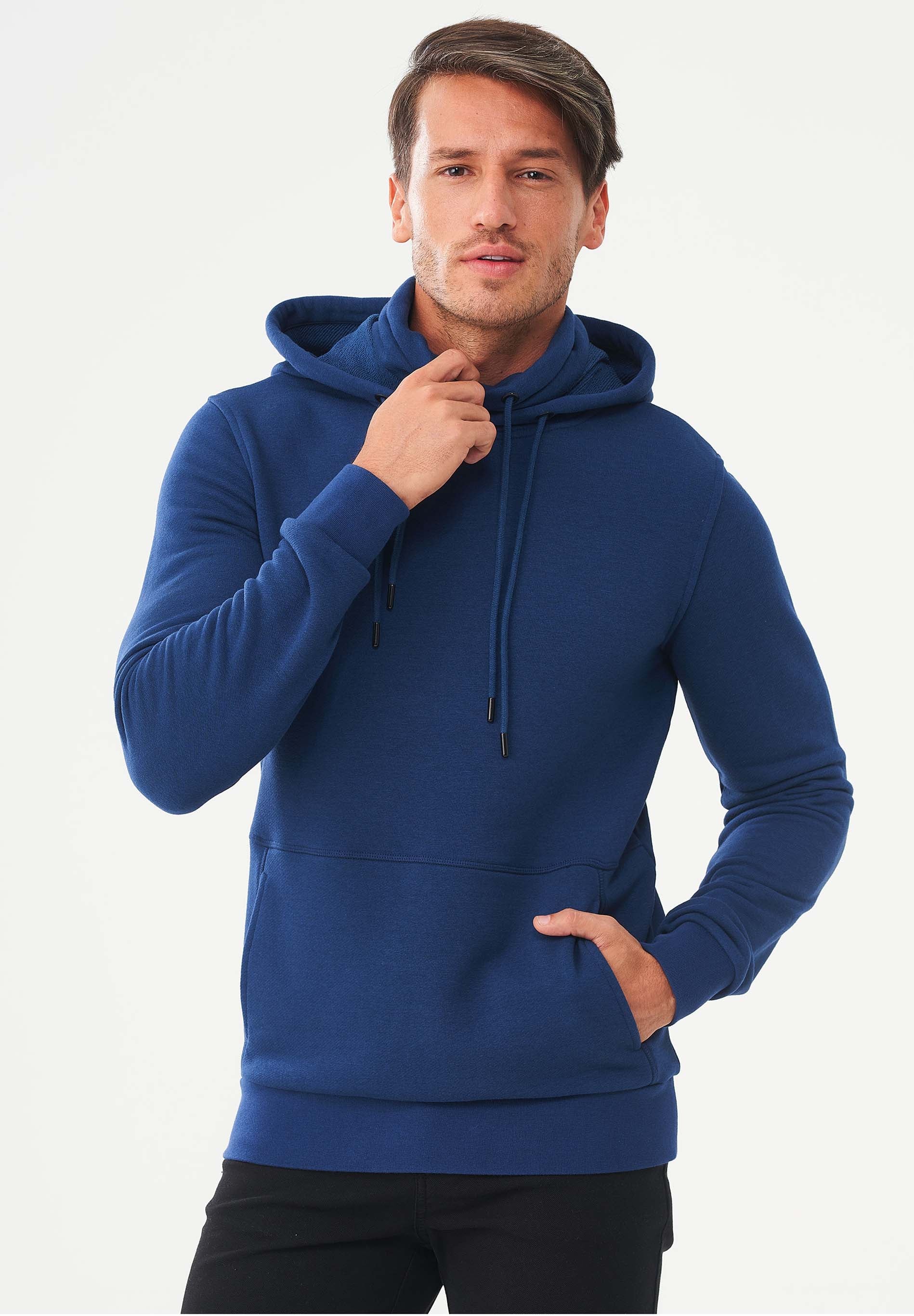 Hoodie aus Bio-Baumwolle & Modal mit recyceltem Polyester