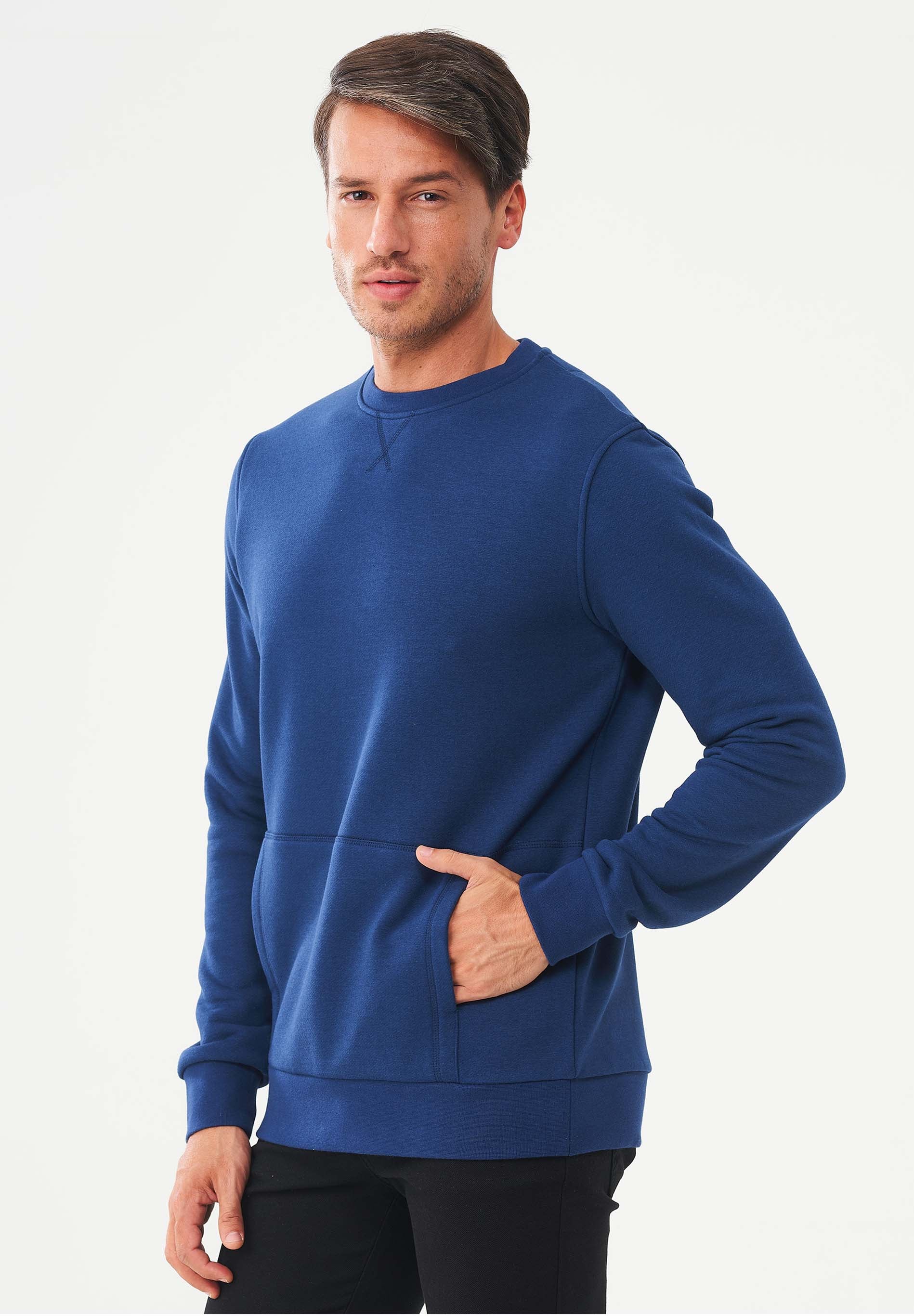 Sweatshirt aus Bio-Baumwolle & Modal mit recyceltem Polyester