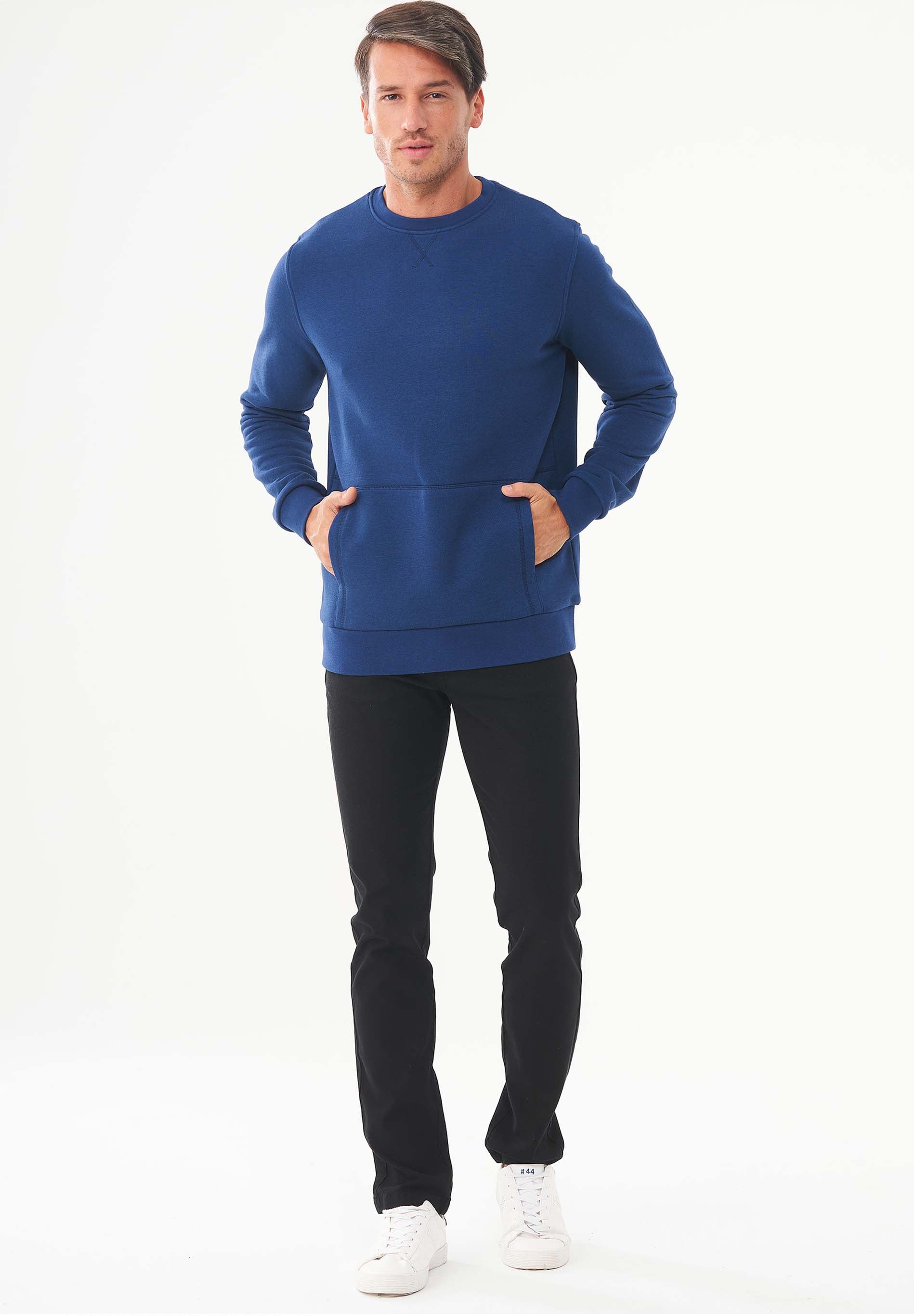 Sweatshirt aus Bio-Baumwolle & Modal mit recyceltem Polyester