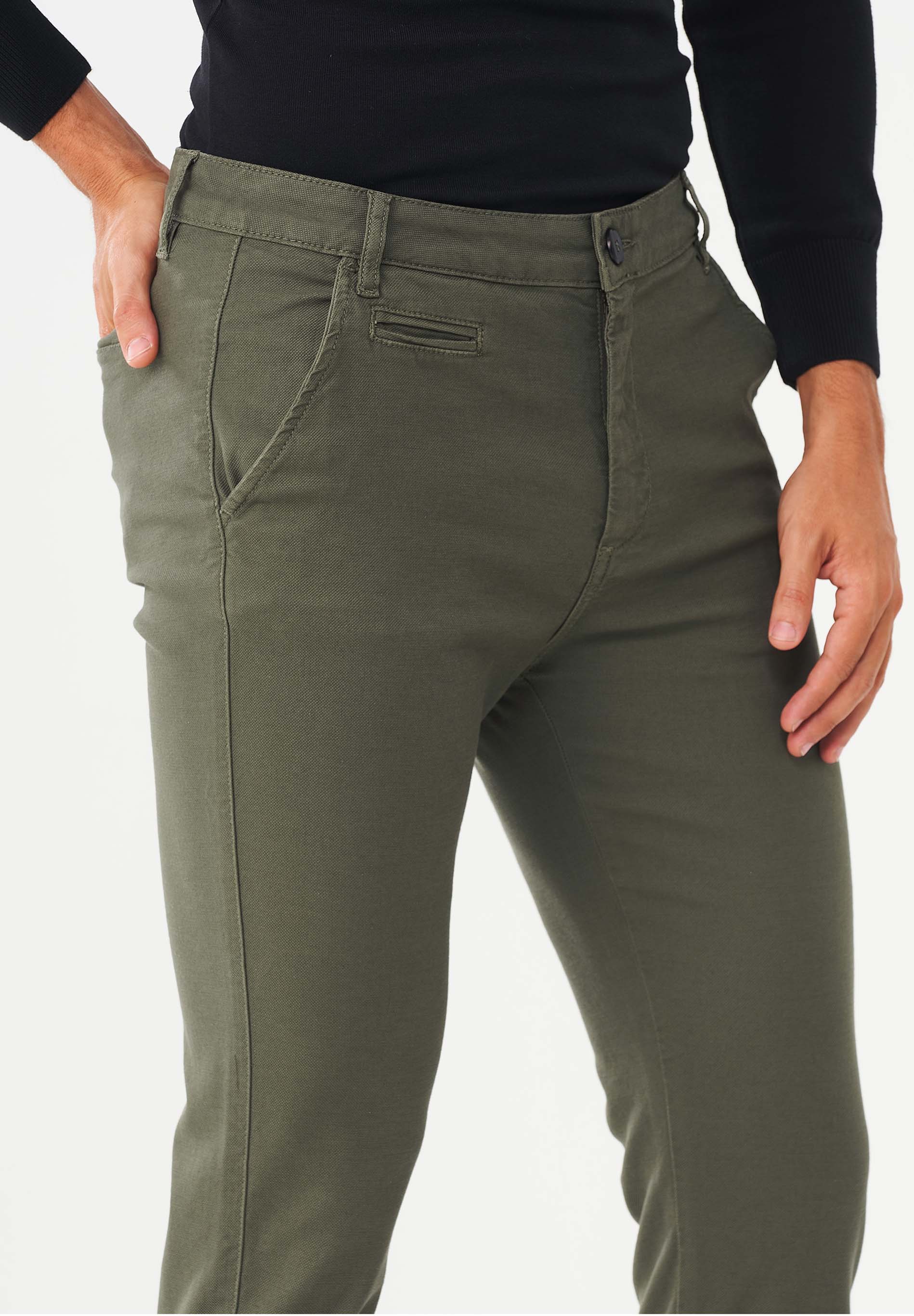 Slim Chino-Hose aus Bio-Baumwolle