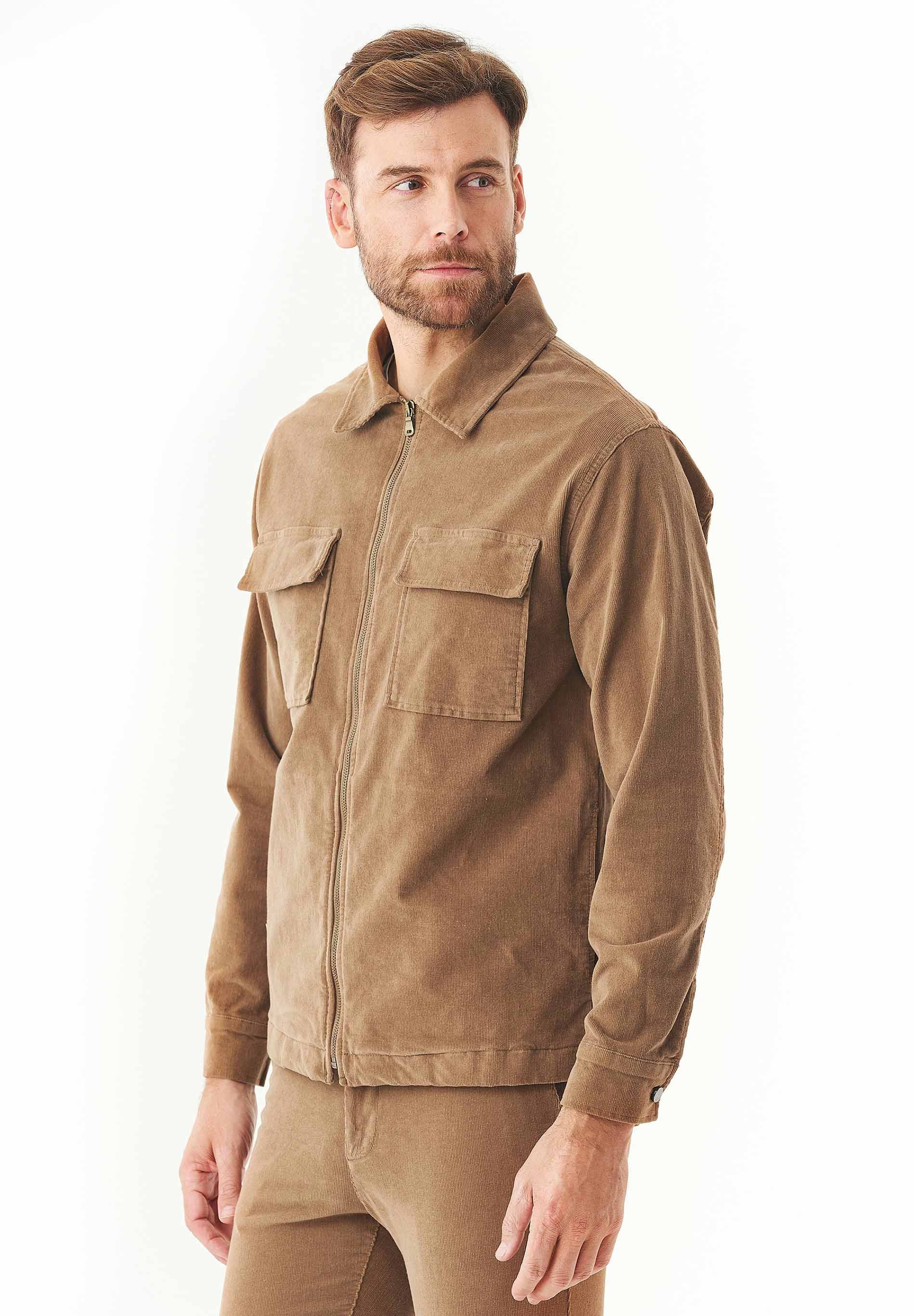 Full Zip Cord Overshirt aus Bio-Baumwolle