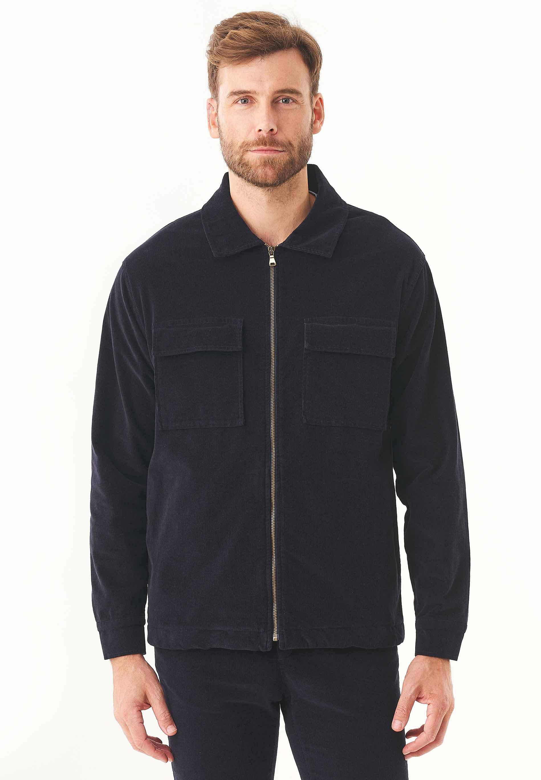 Full Zip Cord Overshirt aus Bio-Baumwolle