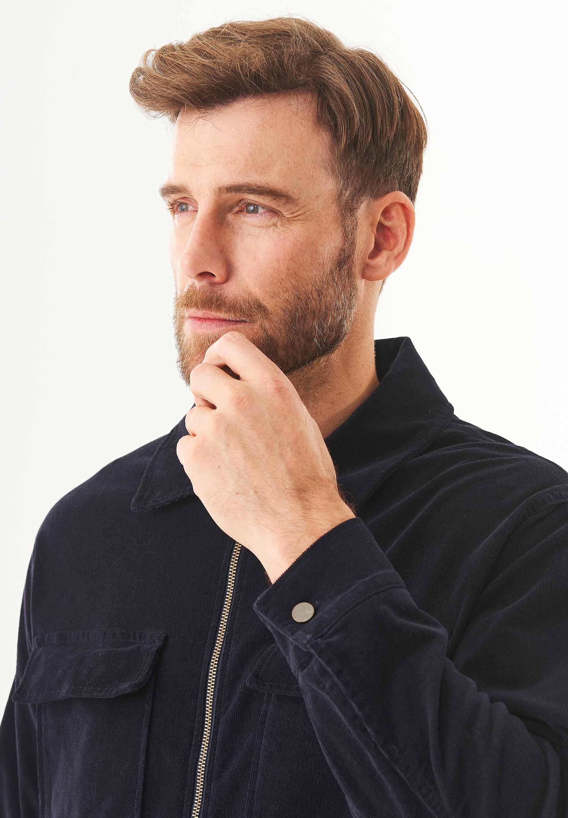 Full Zip Cord Overshirt aus Bio-Baumwolle