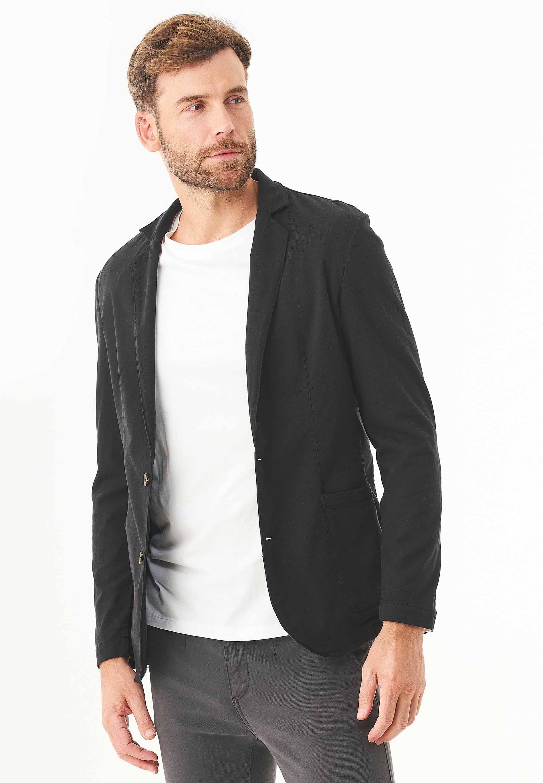 Sakko aus TENCEL™ Lyocell und Bio-Baumwolle