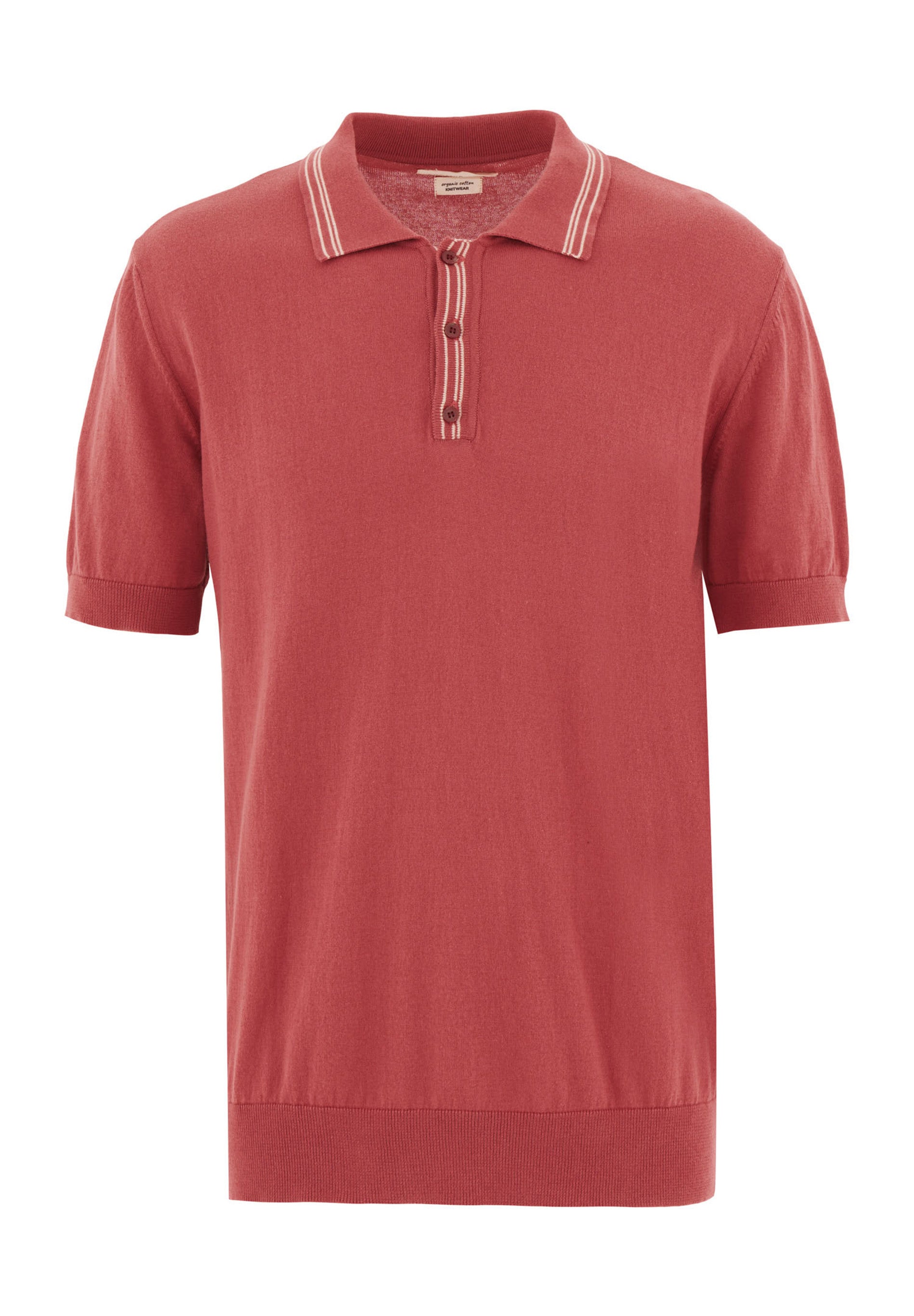 Strick-Poloshirt aus Bio-Baumwolle