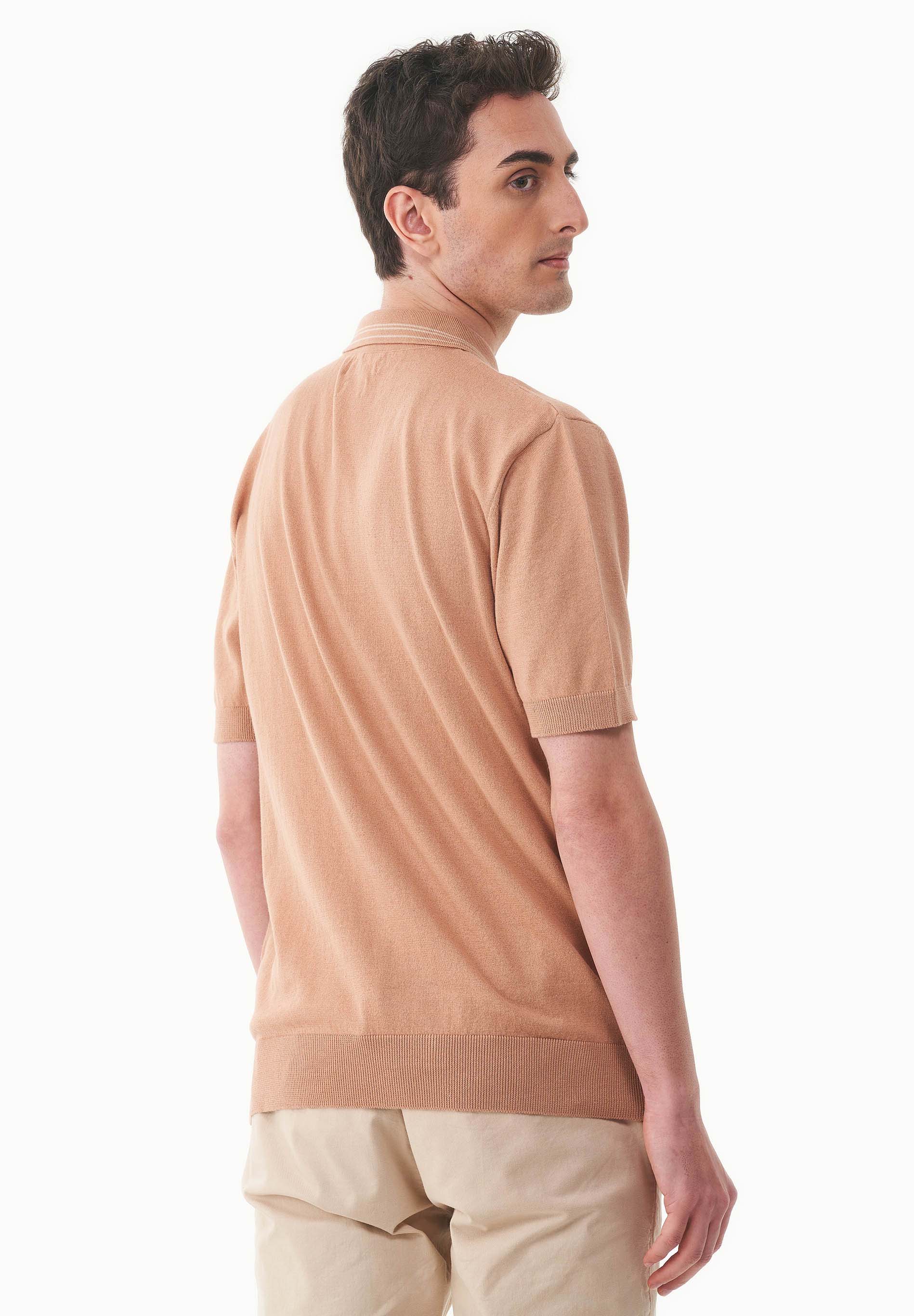 Strick-Poloshirt aus Bio-Baumwolle