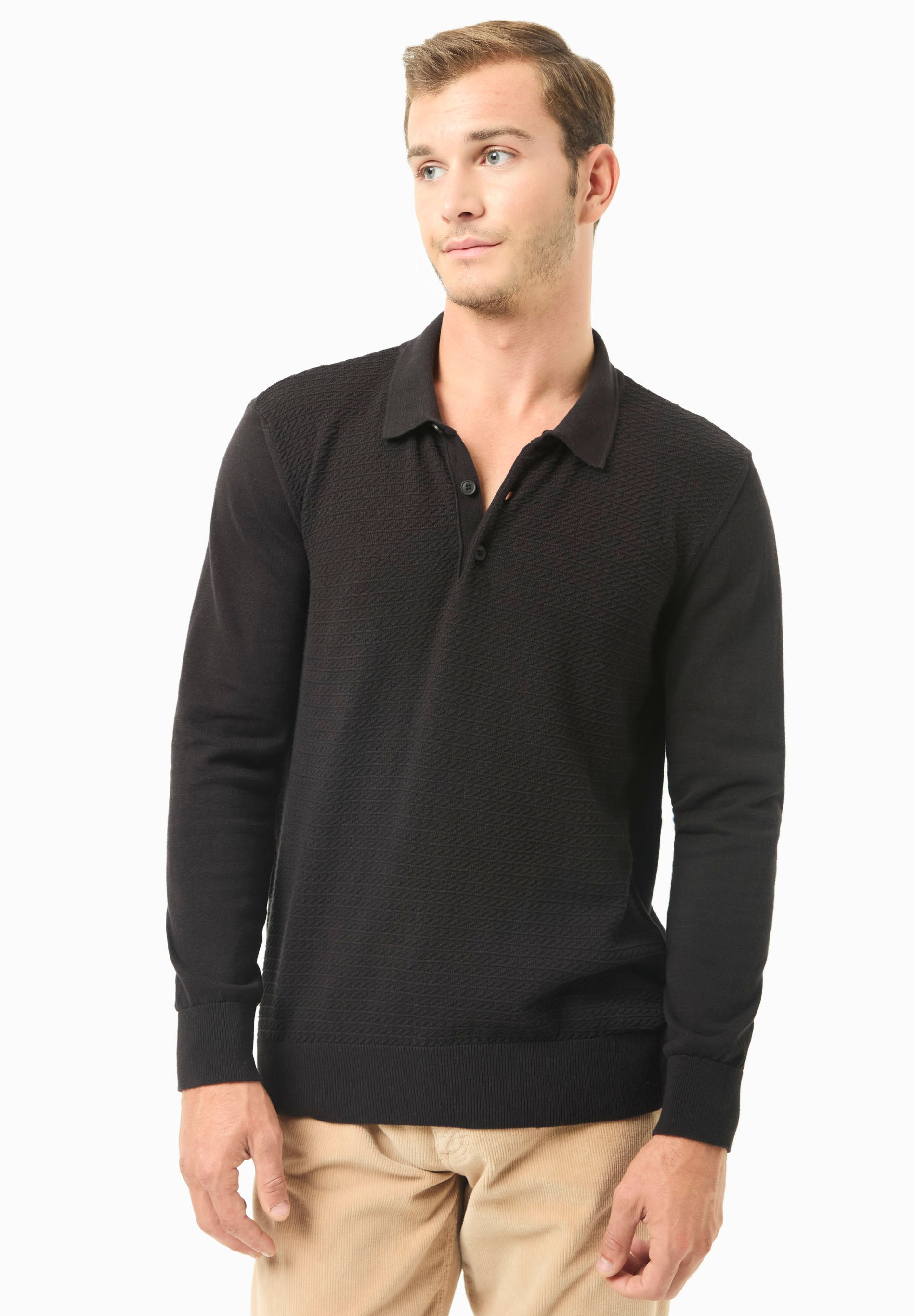Polokragen-Pullover aus Bio-Baumwolle